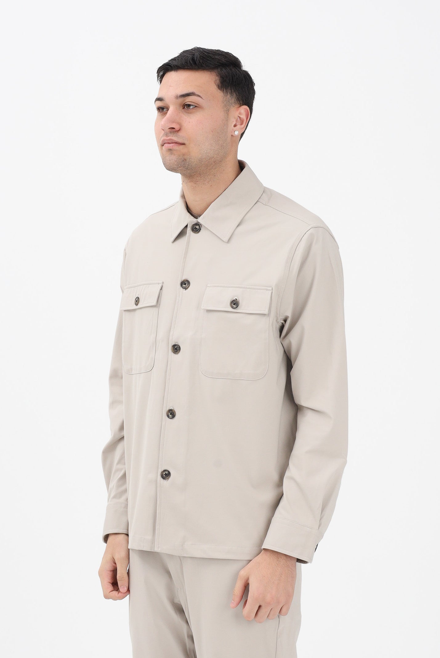 SELECTED HOMME Camicia a manica lunga beige da uomo 16099821 PUCA SELECTED HOMME