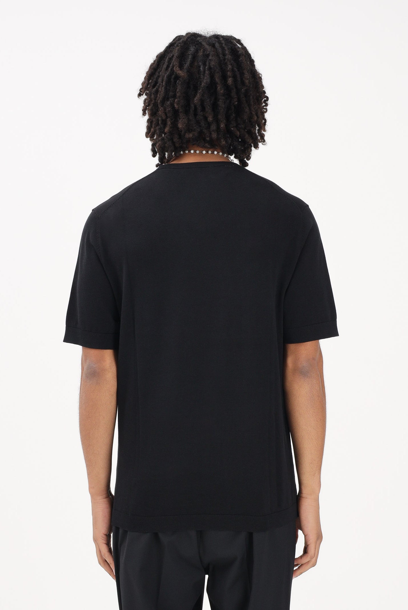 SELECTED HOMME Maglia a manica corta nera da uomo 16099828 BL SELECTED HOMME