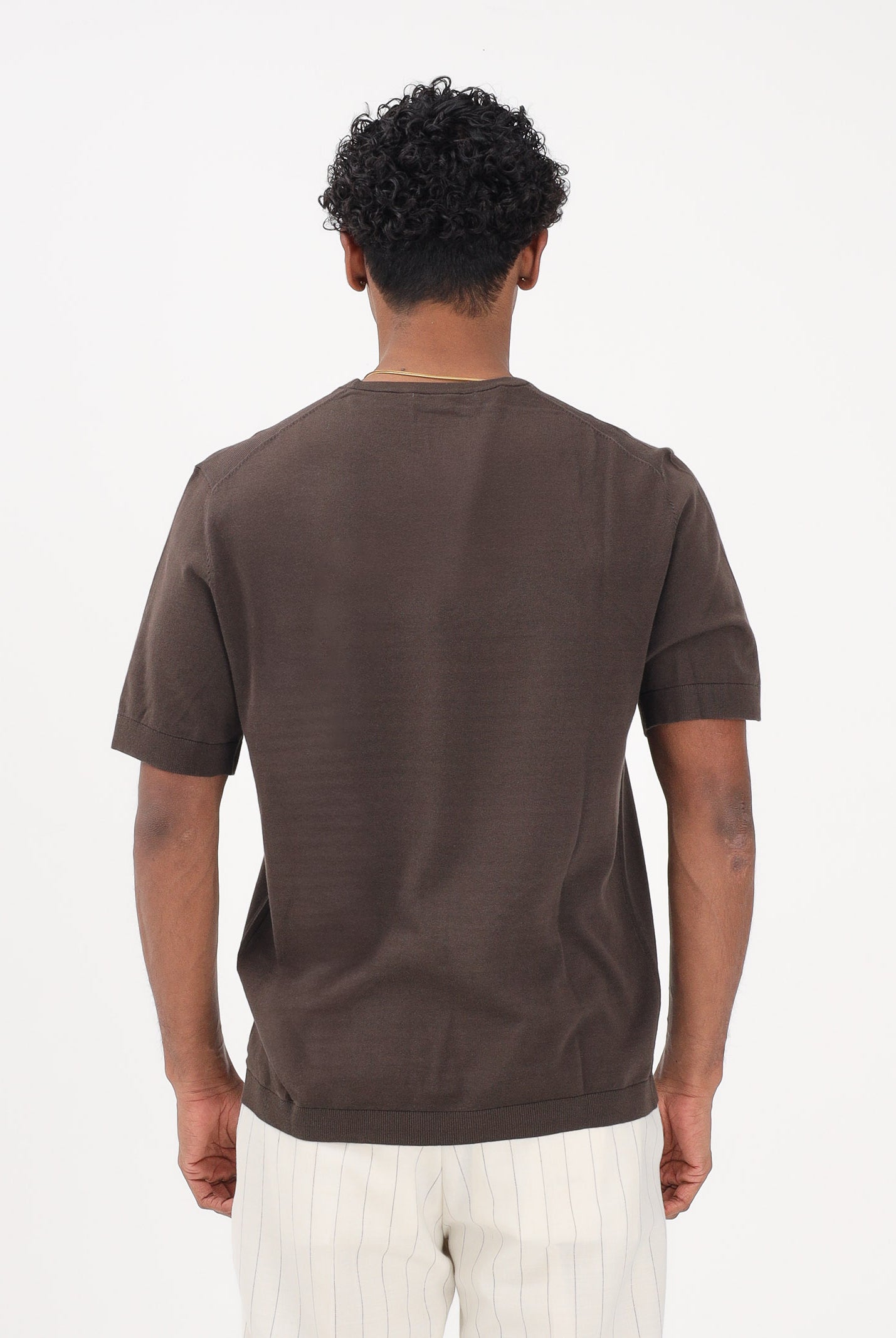 SELECTED HOMME Maglia a manica corta marrone da uomo 16099828 DE SELECTED HOMME