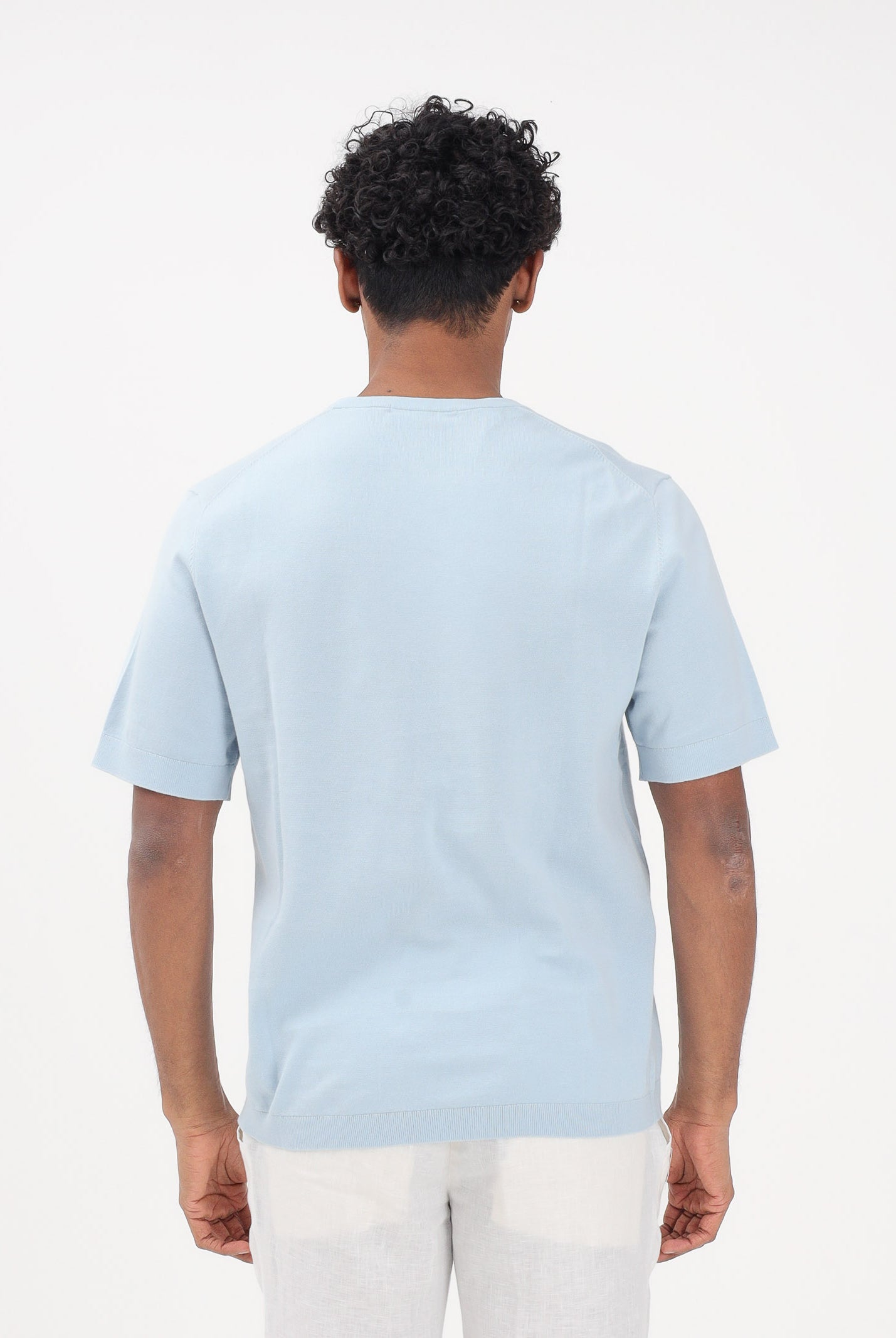 SELECTED HOMME Maglia a manica corta celeste da uomo 16099828 SK SELECTED HOMME
