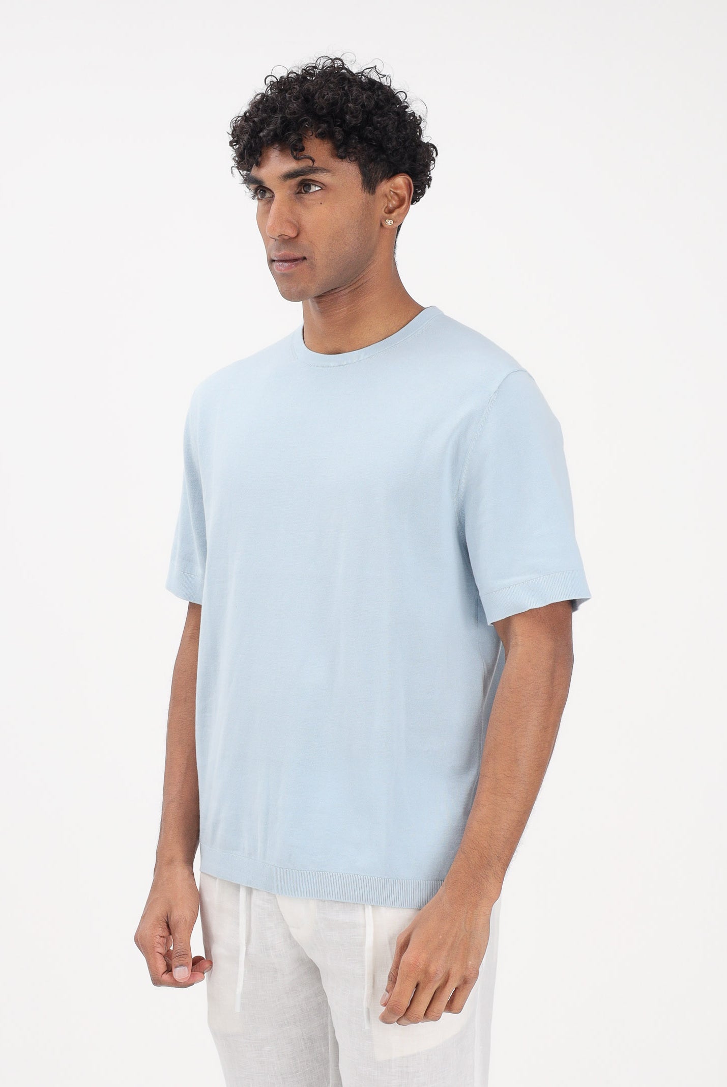 SELECTED HOMME Maglia a manica corta celeste da uomo 16099828 SK SELECTED HOMME