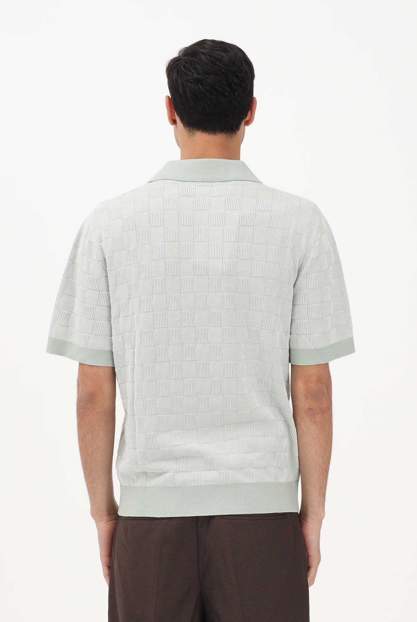 SELECTED HOMME Polo a manica corta in maglia verde acqua da uomo 16100069 AQGR SELECTED HOMME