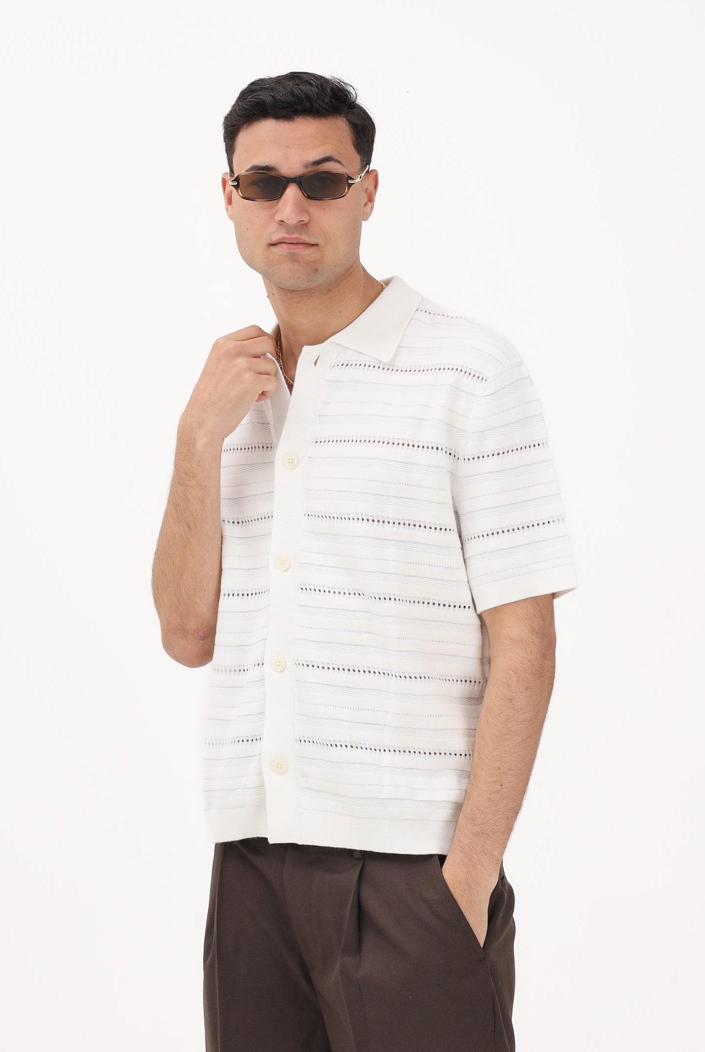 SELECTED HOMME Cardigan bianco da uomo 16100075 EG SELECTED HOMME