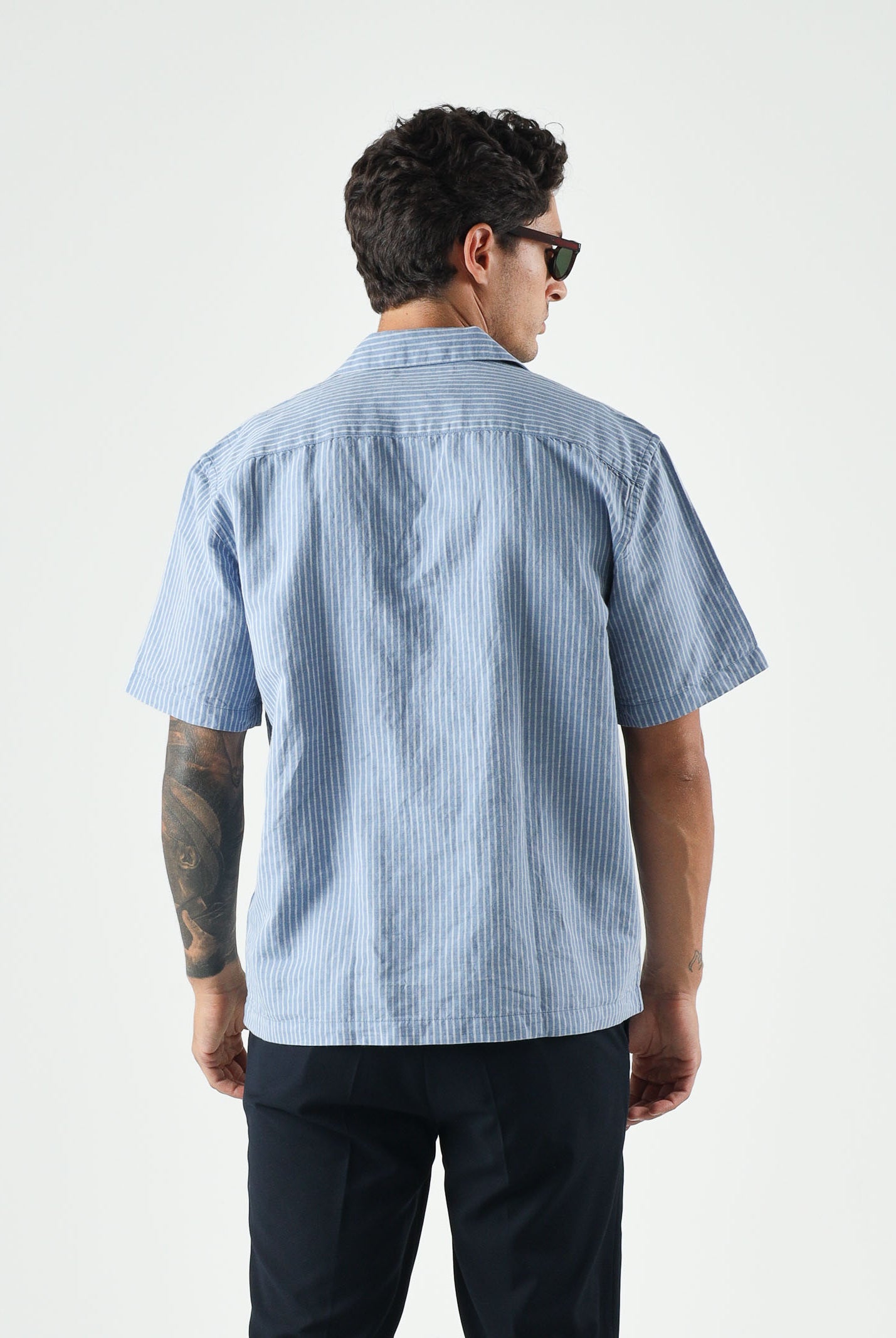 SELECTED HOMME Camicia SLHRLXCLAY LINENBLEND colore brand English-celeste da uom 16100085 EN SELECTED HOMME