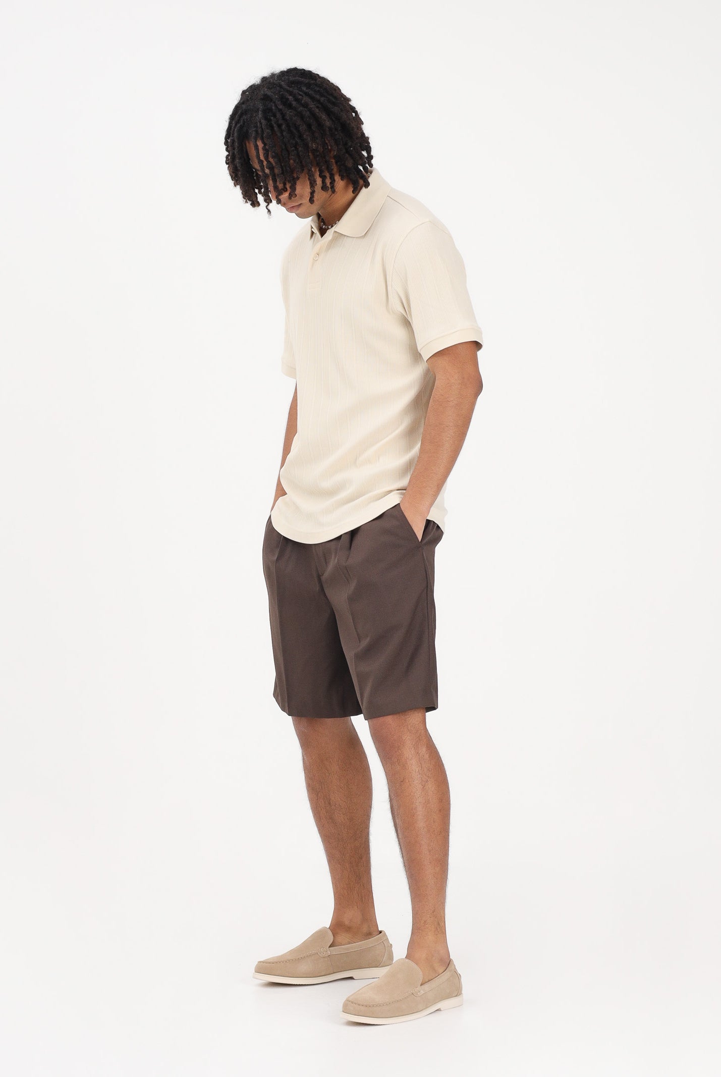 SELECTED HOMME Shorts marrone da uomo 16100158 DE SELECTED HOMME