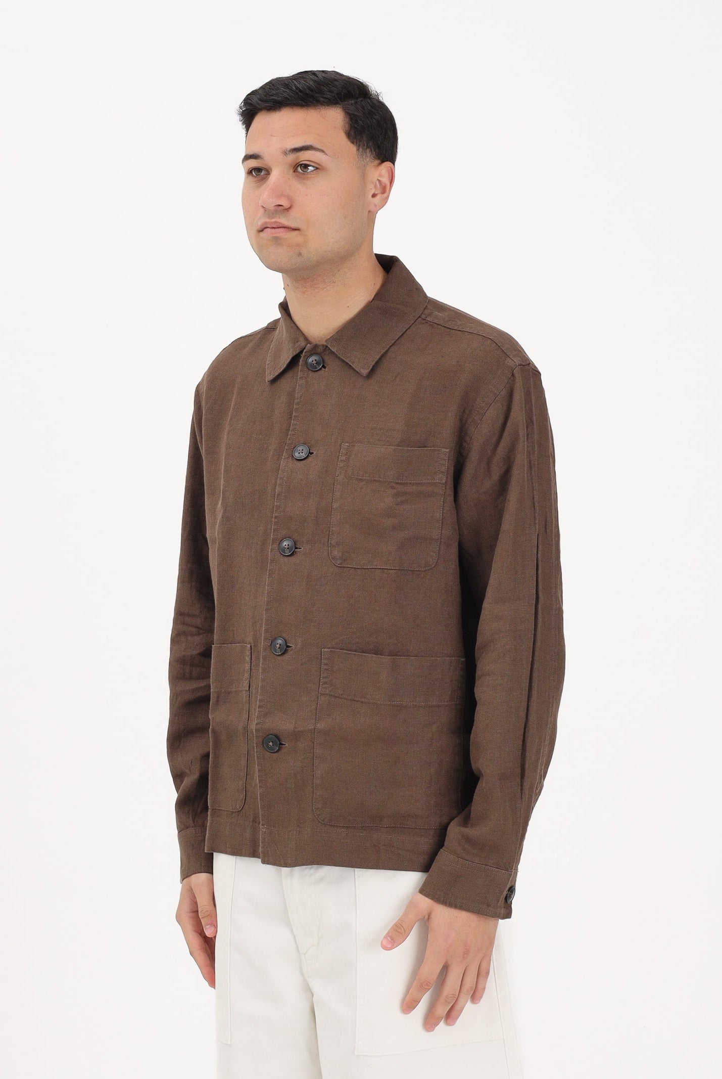 SELECTED HOMME Camicia a manica lunga marrone da uomo 16100325 DE SELECTED HOMME
