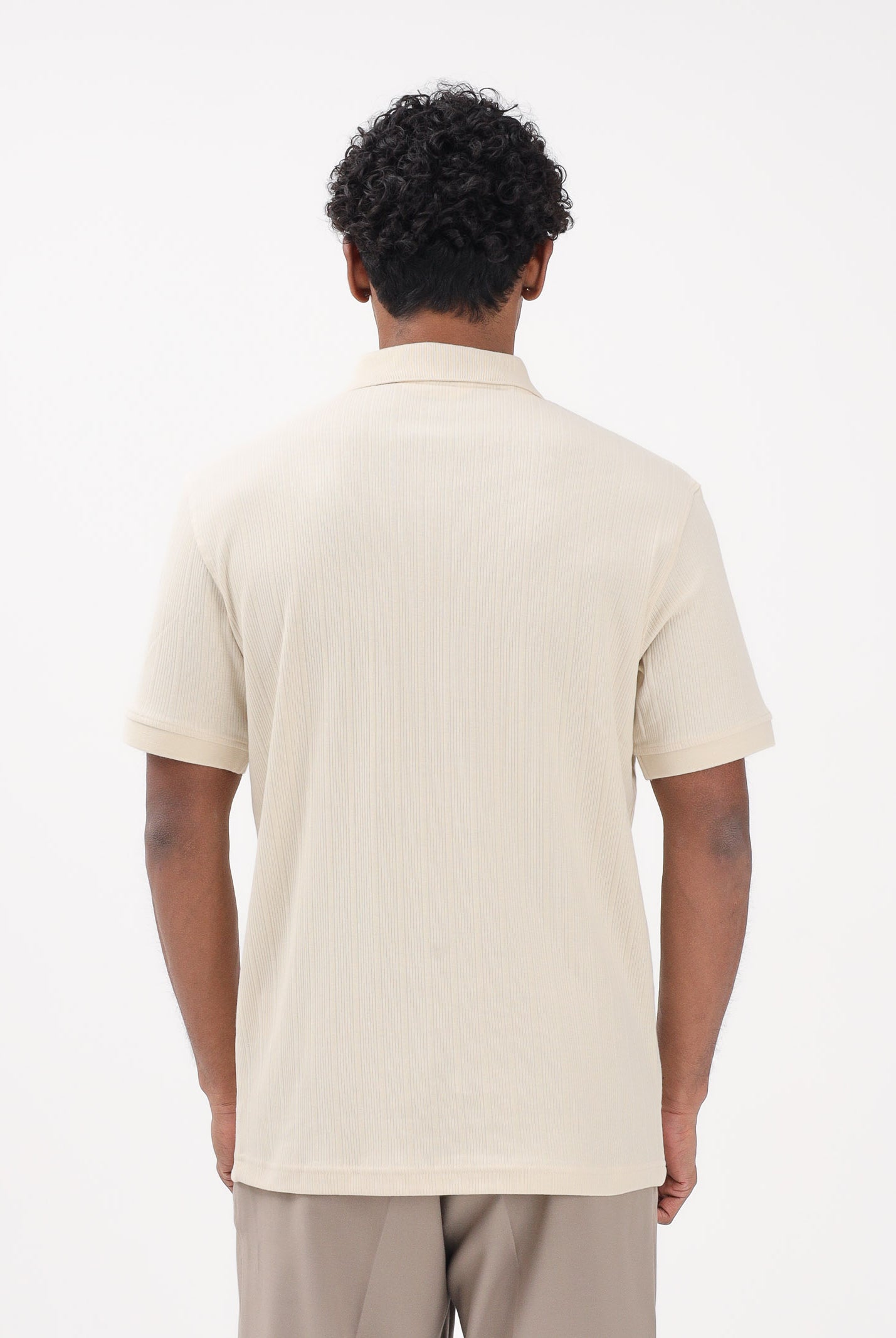 SELECTED HOMME Polo a manica corta panna da uomo 16100460 AN SELECTED HOMME