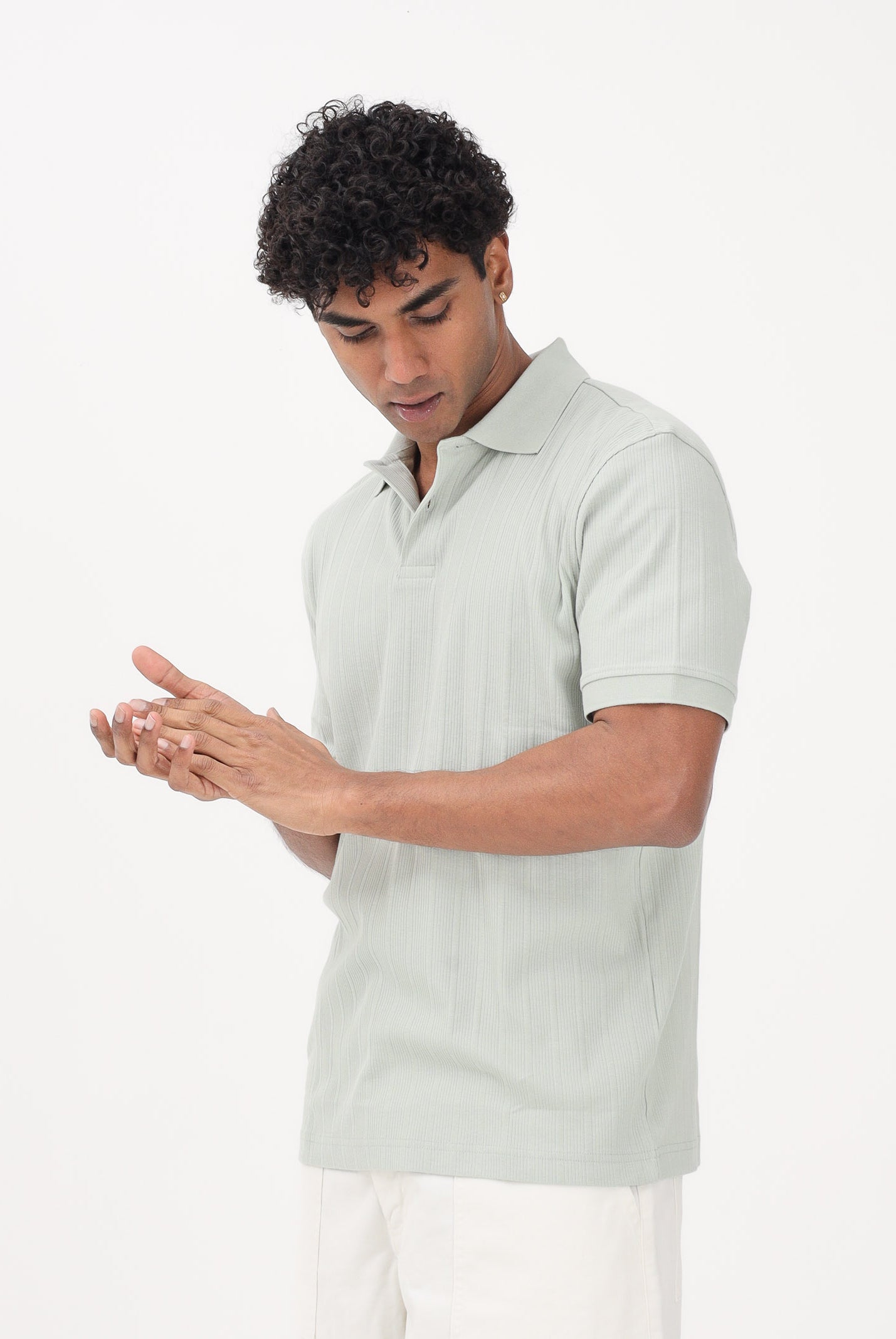 SELECTED HOMME Polo a manica corta verde acqua da uomo 16100460 AQGR SELECTED HOMME