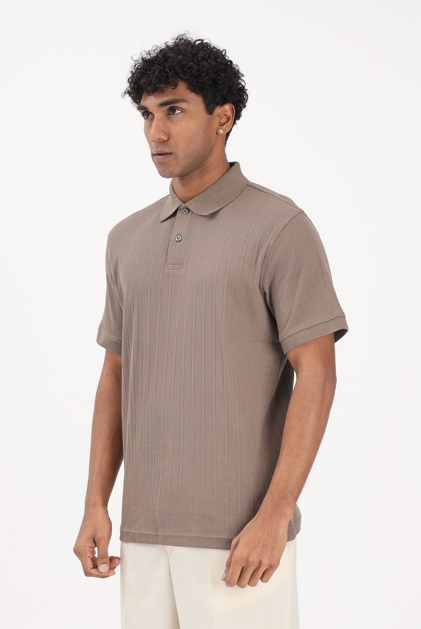 SELECTED HOMME Polo a manica corta marrone da uomo 16100460 CHCH SELECTED HOMME