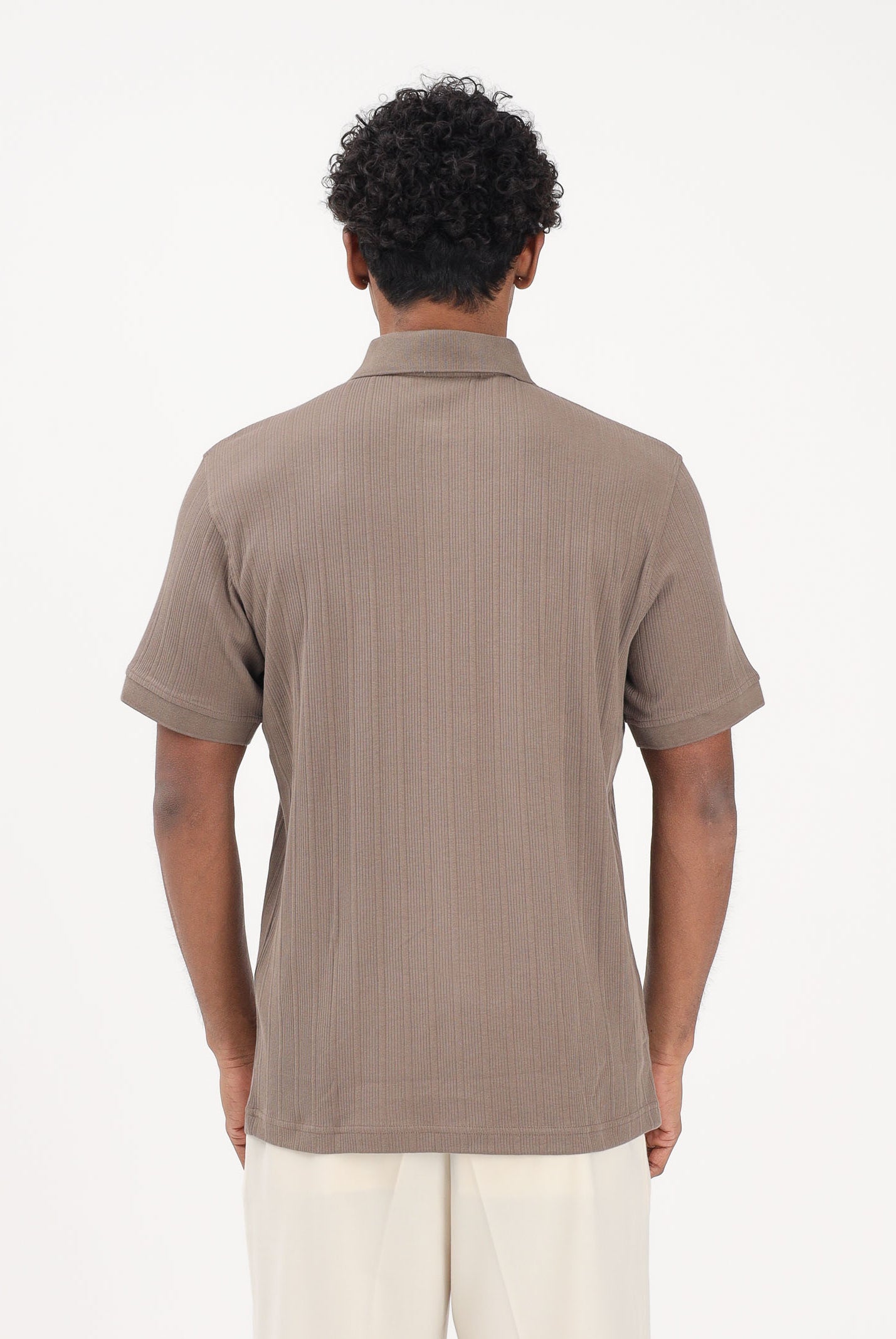SELECTED HOMME Polo a manica corta marrone da uomo 16100460 CHCH SELECTED HOMME