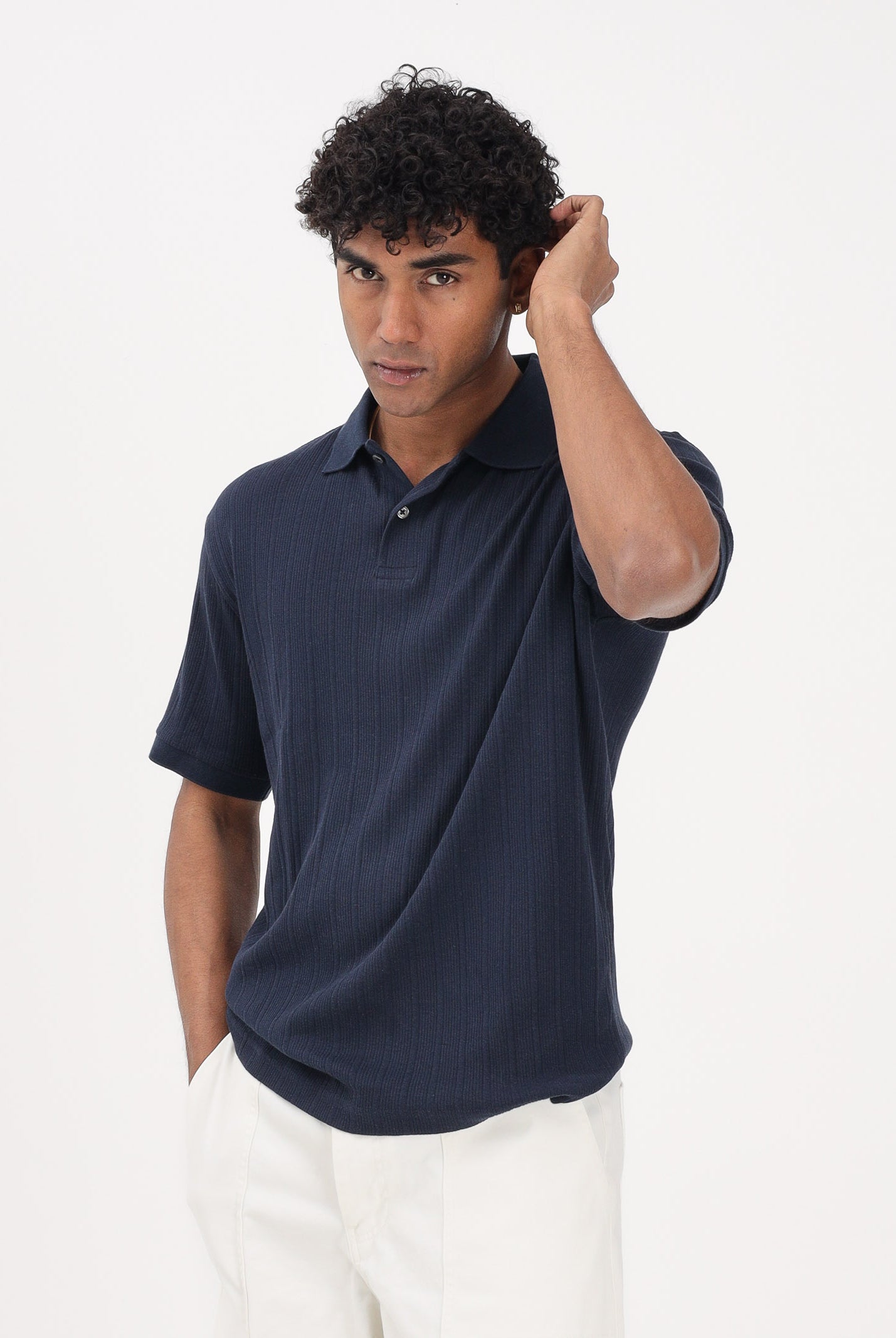 SELECTED HOMME Polo a manica corta blu da uomo 16100460 SKCA SELECTED HOMME