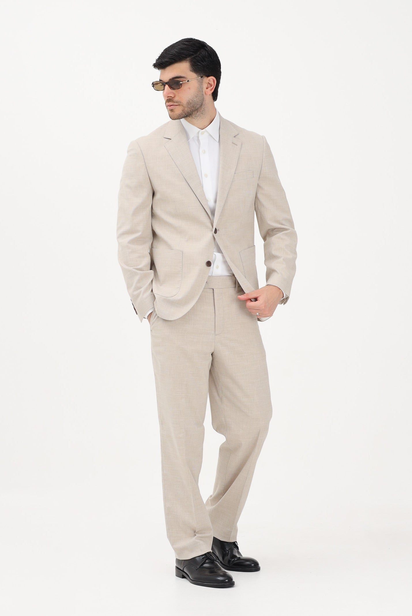 SELECTED HOMME Giacca monopetto beige da uomo 16100693 LISA SELECTED HOMME