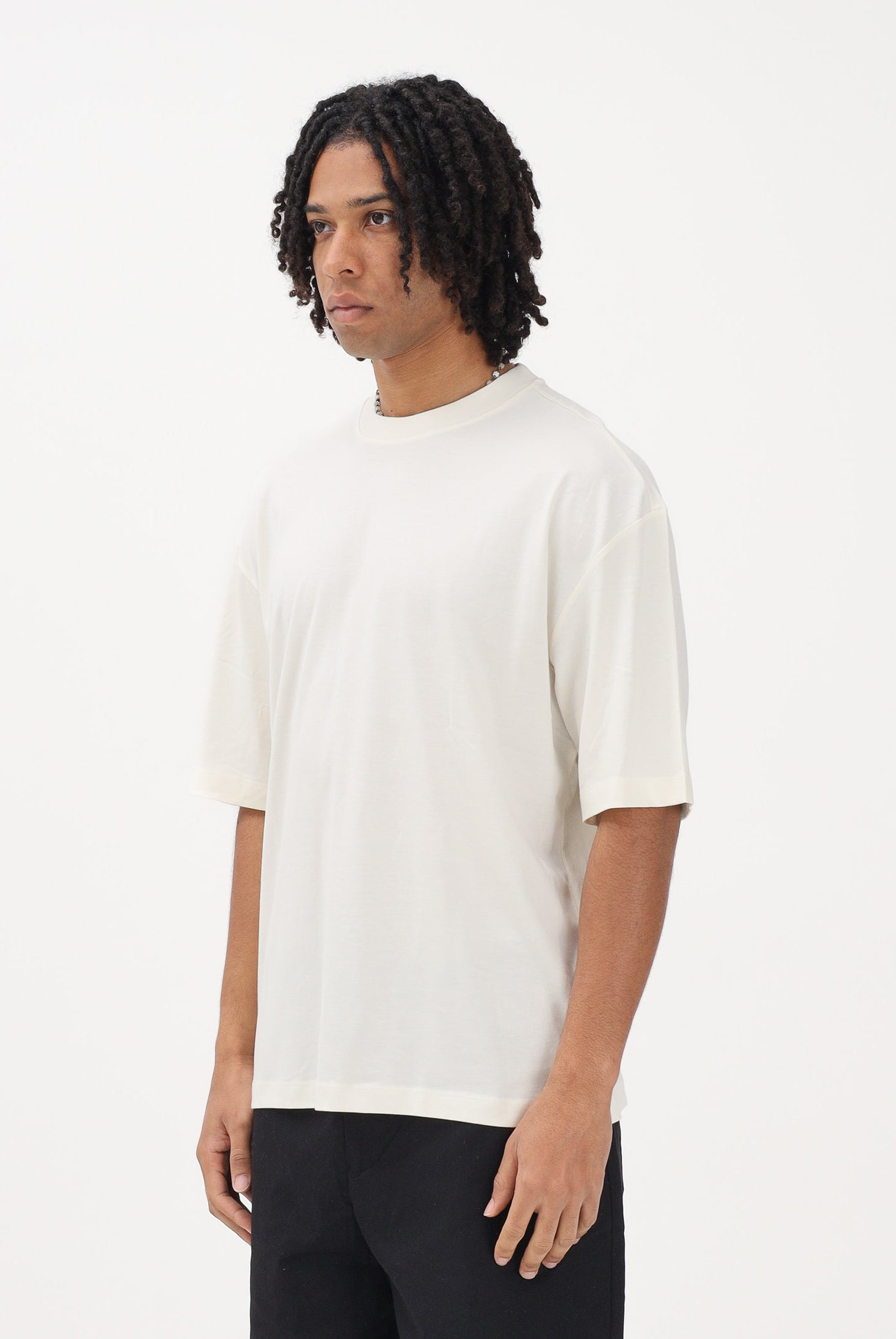 SELECTED HOMME T-shirt a manica corta panna da uomo con stampa sul retro 16101297 EG SELECTED HOMME