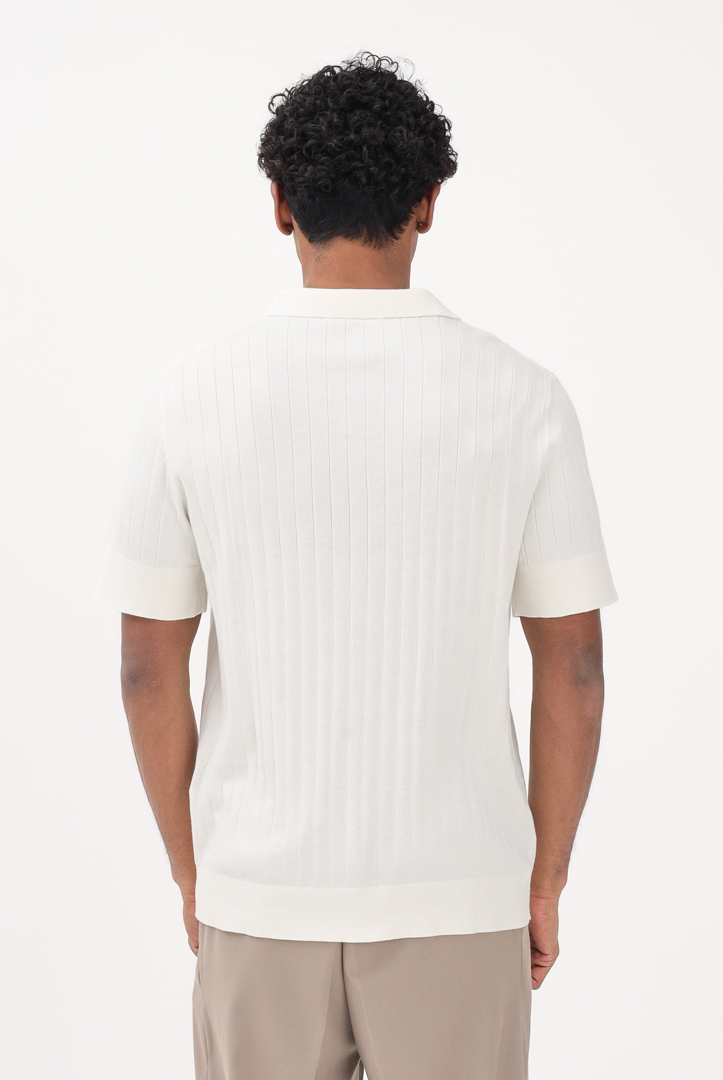 SELECTED HOMME Polo a manica corta panna da uomo 16102031 EG SELECTED HOMME