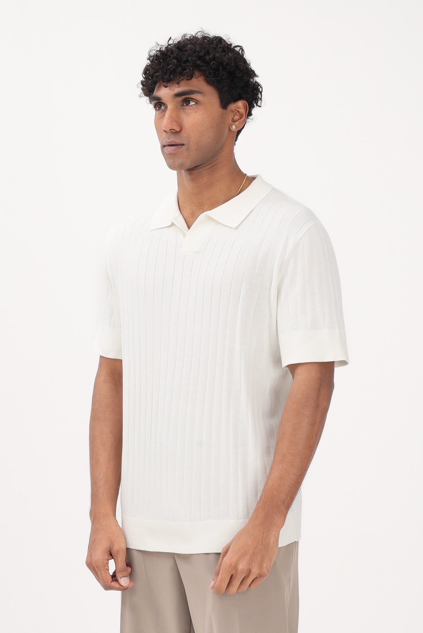 SELECTED HOMME Polo a manica corta panna da uomo 16102031 EG SELECTED HOMME