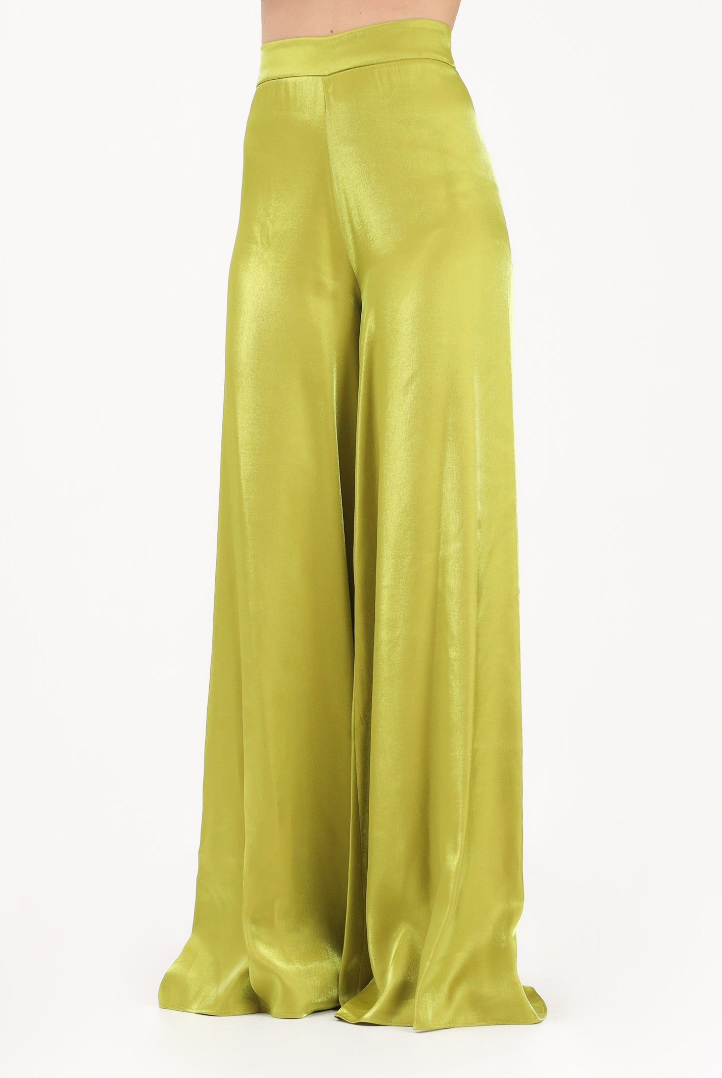 SHIT Pantalone a palazzo verde da donna SH26008 AV SHIT