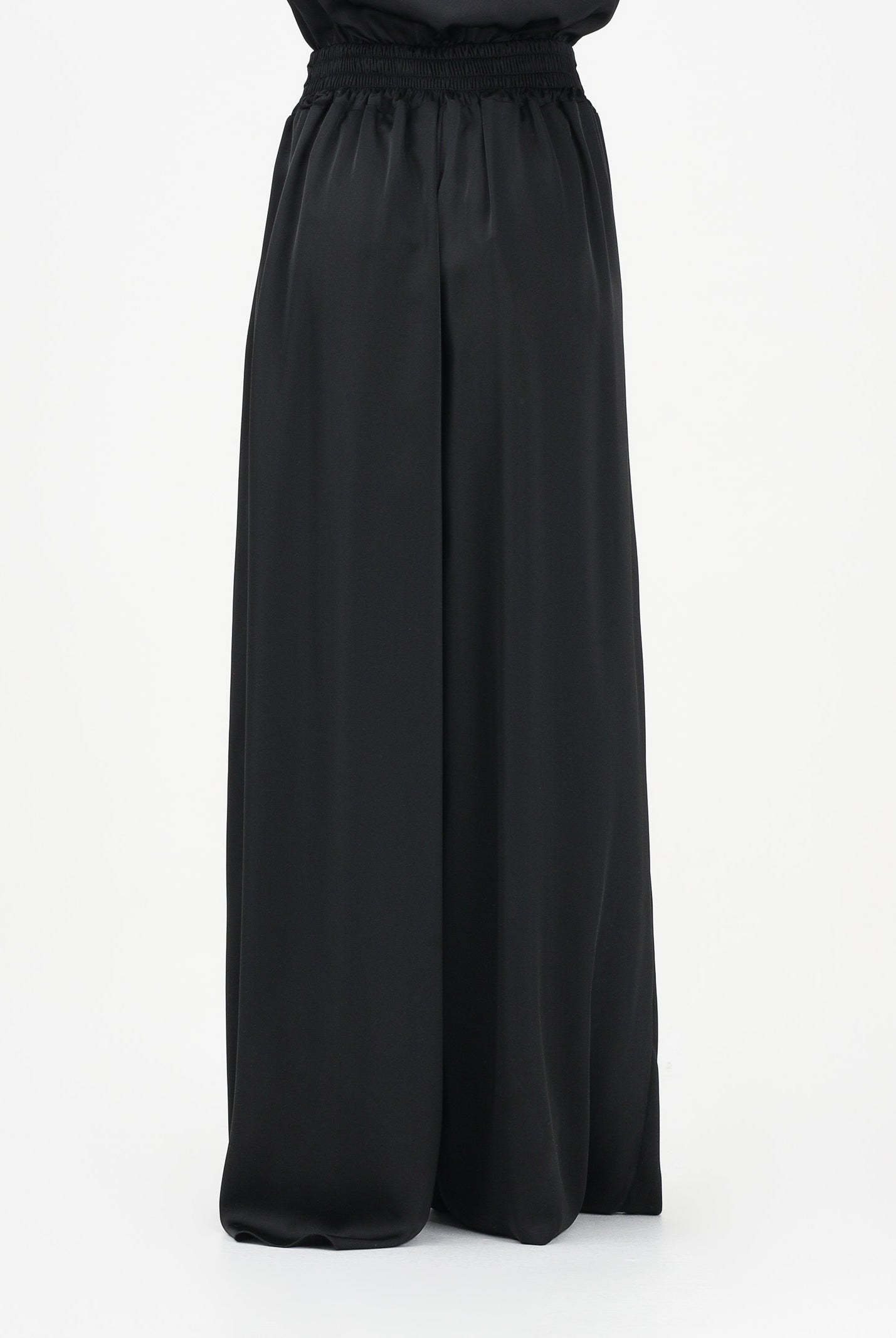 SHIT Pantalone elegante a palazzo nero da donna SH26048 NE SHIT