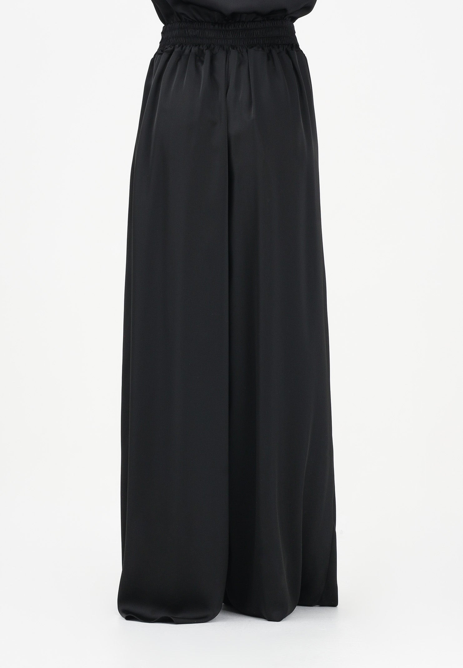 SHIT Pantalone elegante a palazzo nero da donna SH26048 NE SHIT