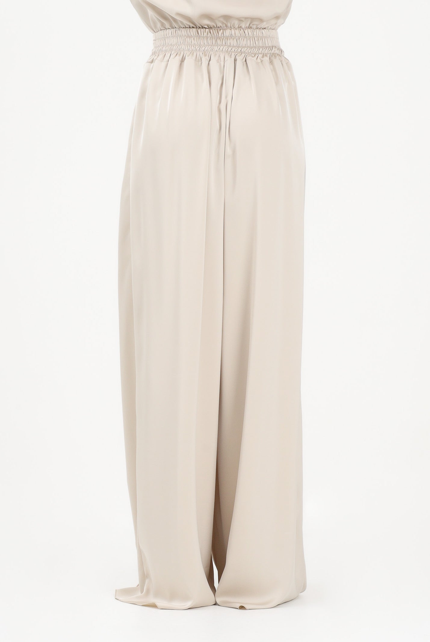 SHIT Pantalone elegante a palazzo color pietra da donna SH26048 PI SHIT