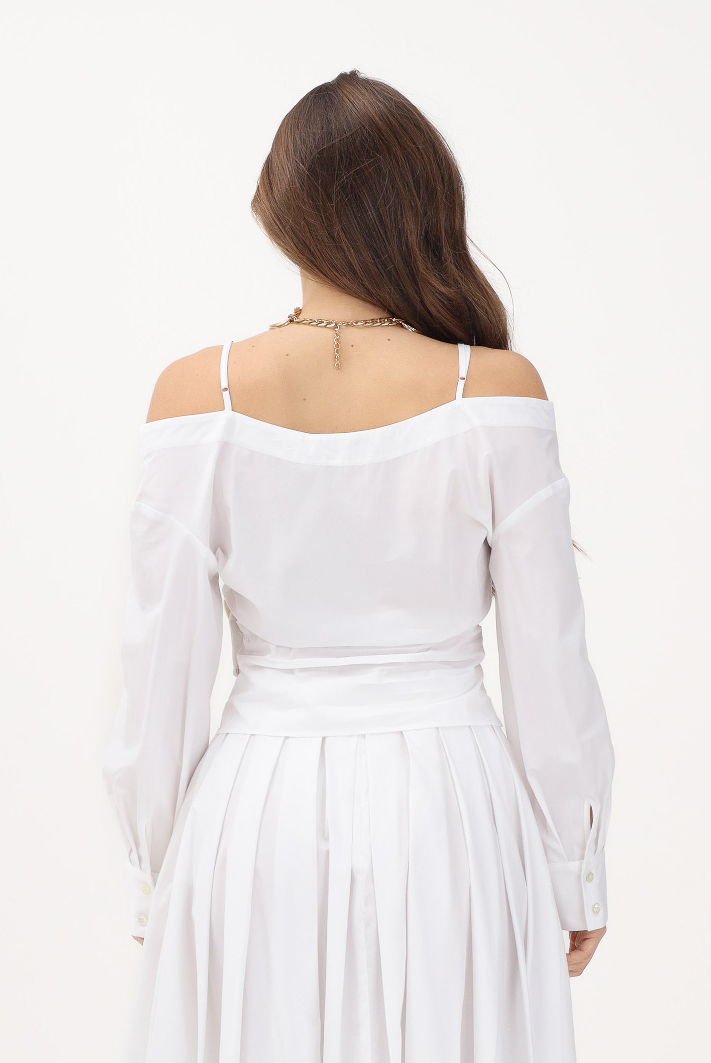SIMONA CORSELLINI Blusa incrociata bianca da donna P26CPBLC0101 V0001 SIMONA CORSELLINI