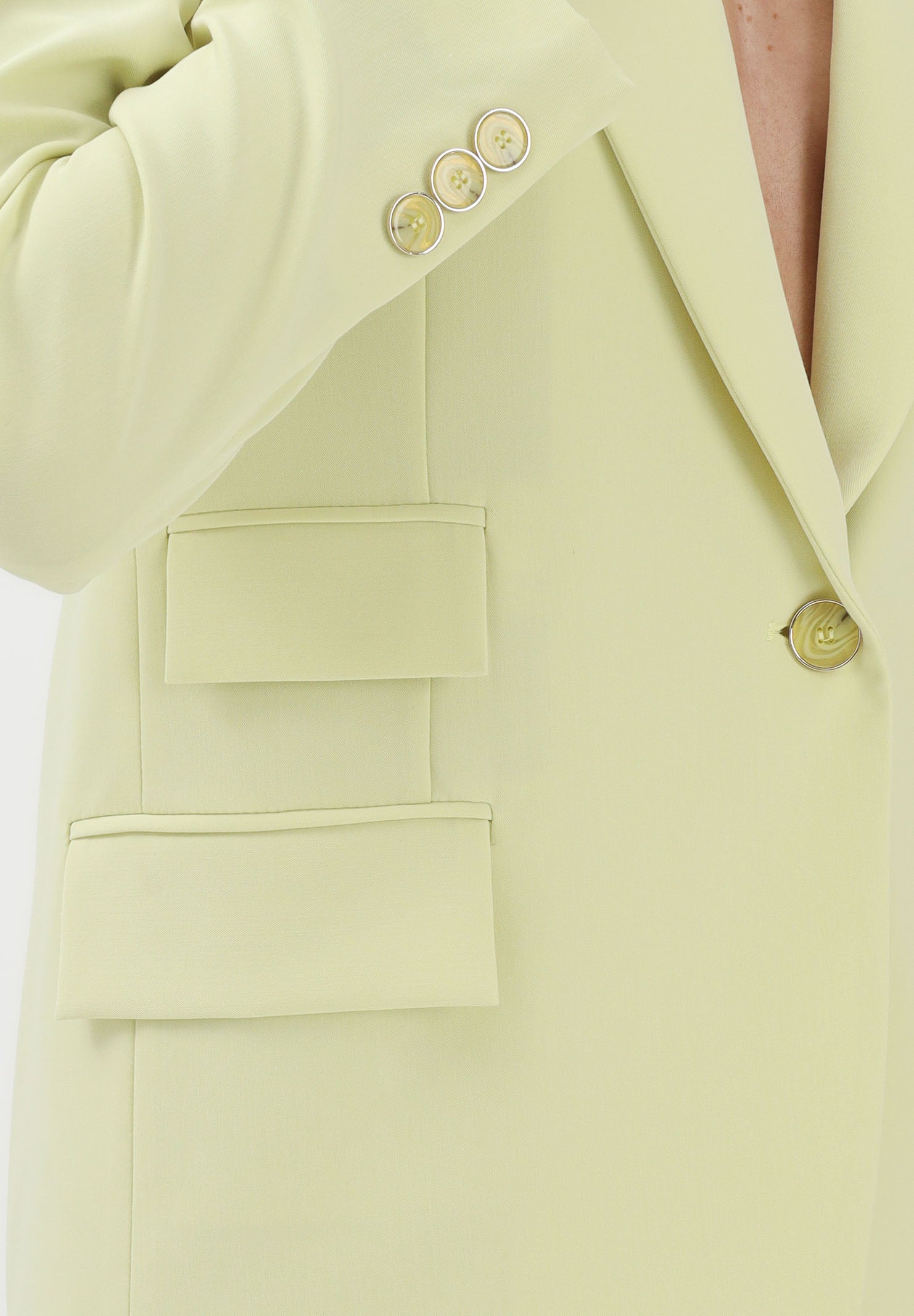 SIMONA CORSELLINI Giacca monopetto lime da donna P26CPGI01001 V0774 SIMONA CORSELLINI