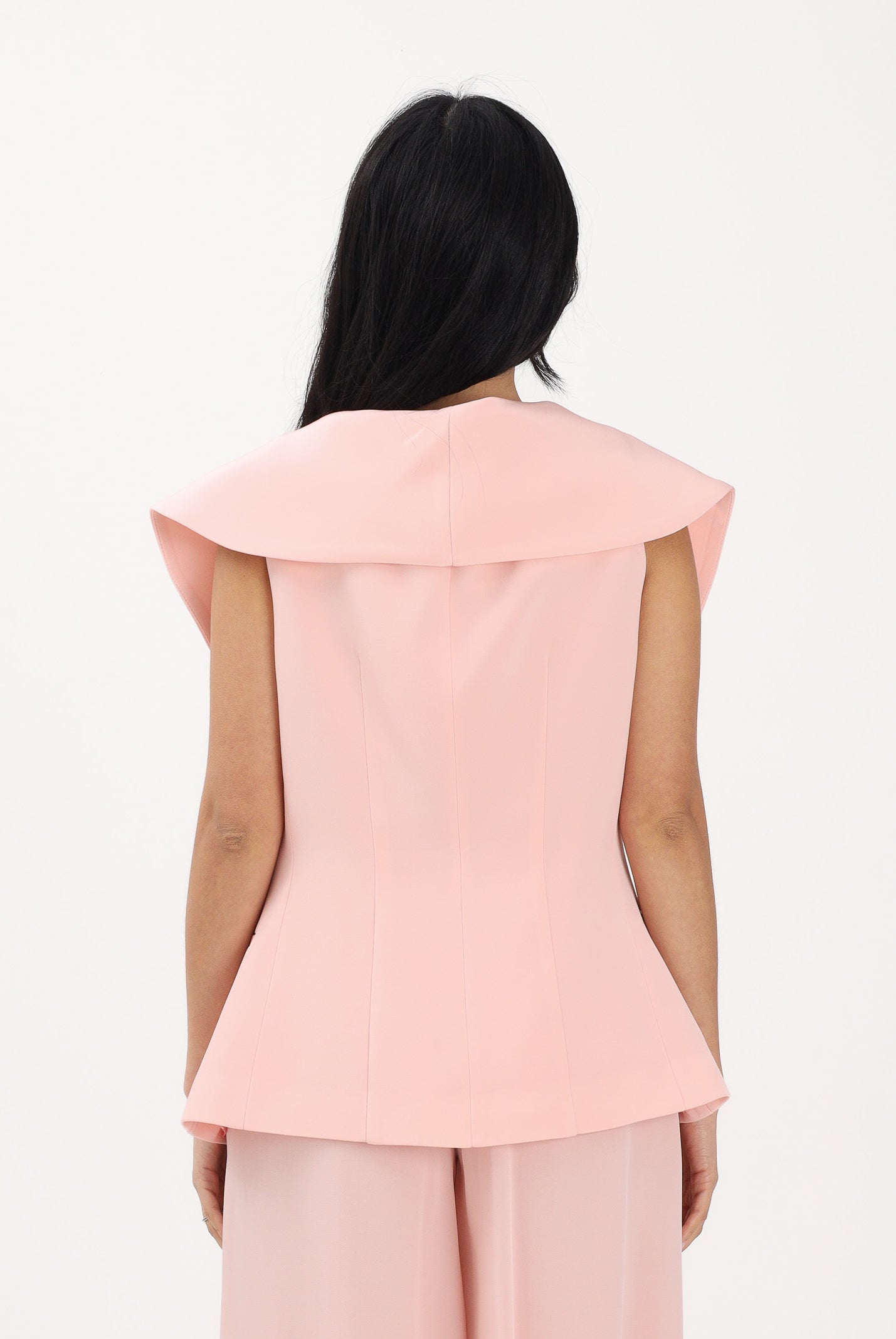 SIMONA CORSELLINI Gilet rosa da donna con bottoni gioiello P26CPGI01401 V0697 SIMONA CORSELLINI