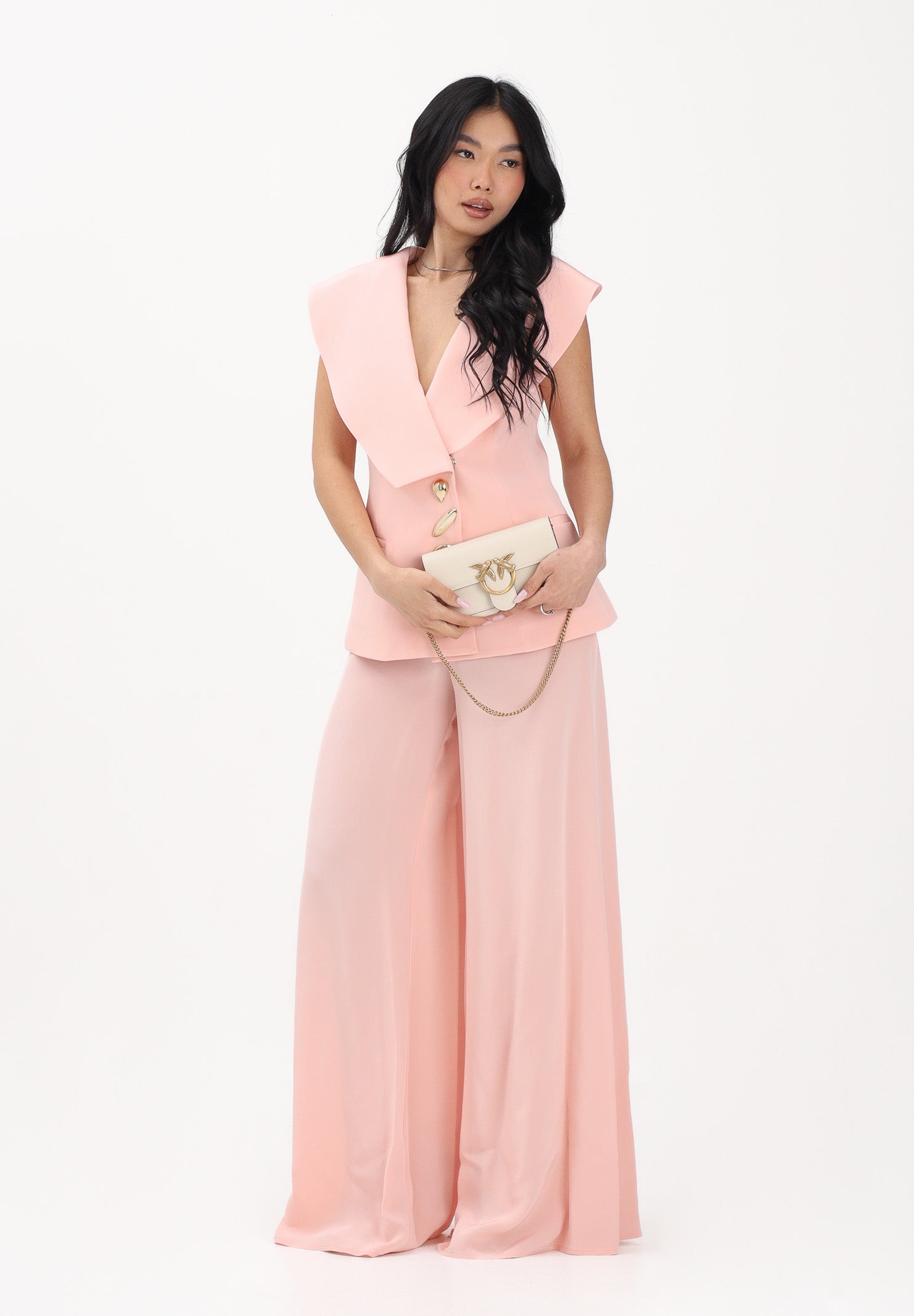 SIMONA CORSELLINI Pantalone elegante rosa da donna P26CPPA02901 V0697 SIMONA CORSELLINI