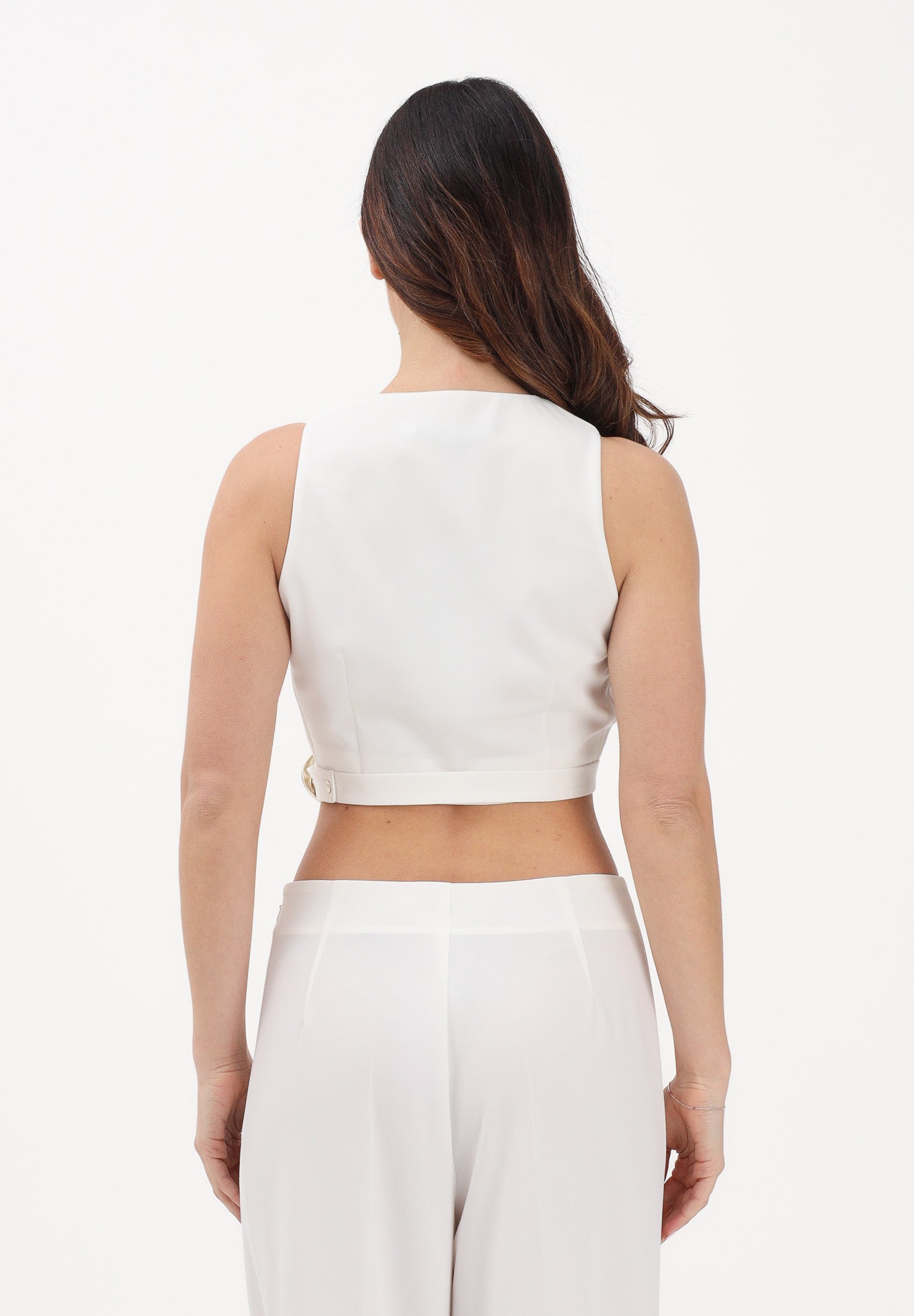 SIMONA CORSELLINI Top crop bianco da donna P26CPTO02101 V0359 SIMONA CORSELLINI