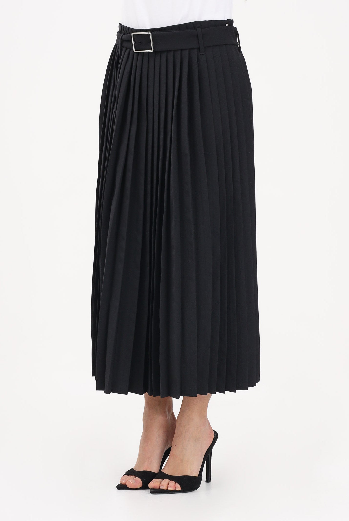 SPORTMAX Gonna midi SPXPANTEON nera da donna 2612101081600 002 SPORTMAX
