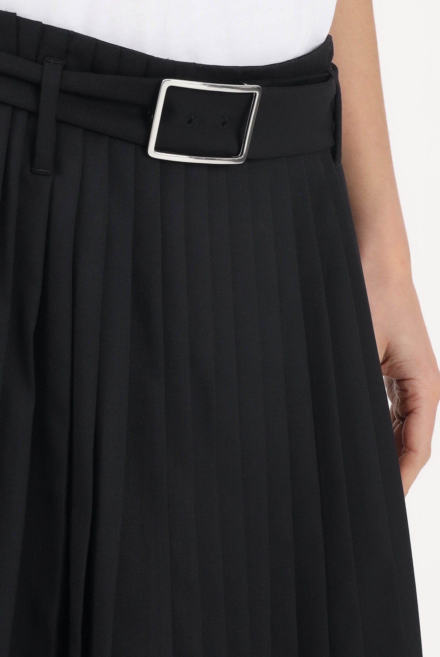SPORTMAX Gonna midi SPXPANTEON nera da donna 2612101081600 002 SPORTMAX