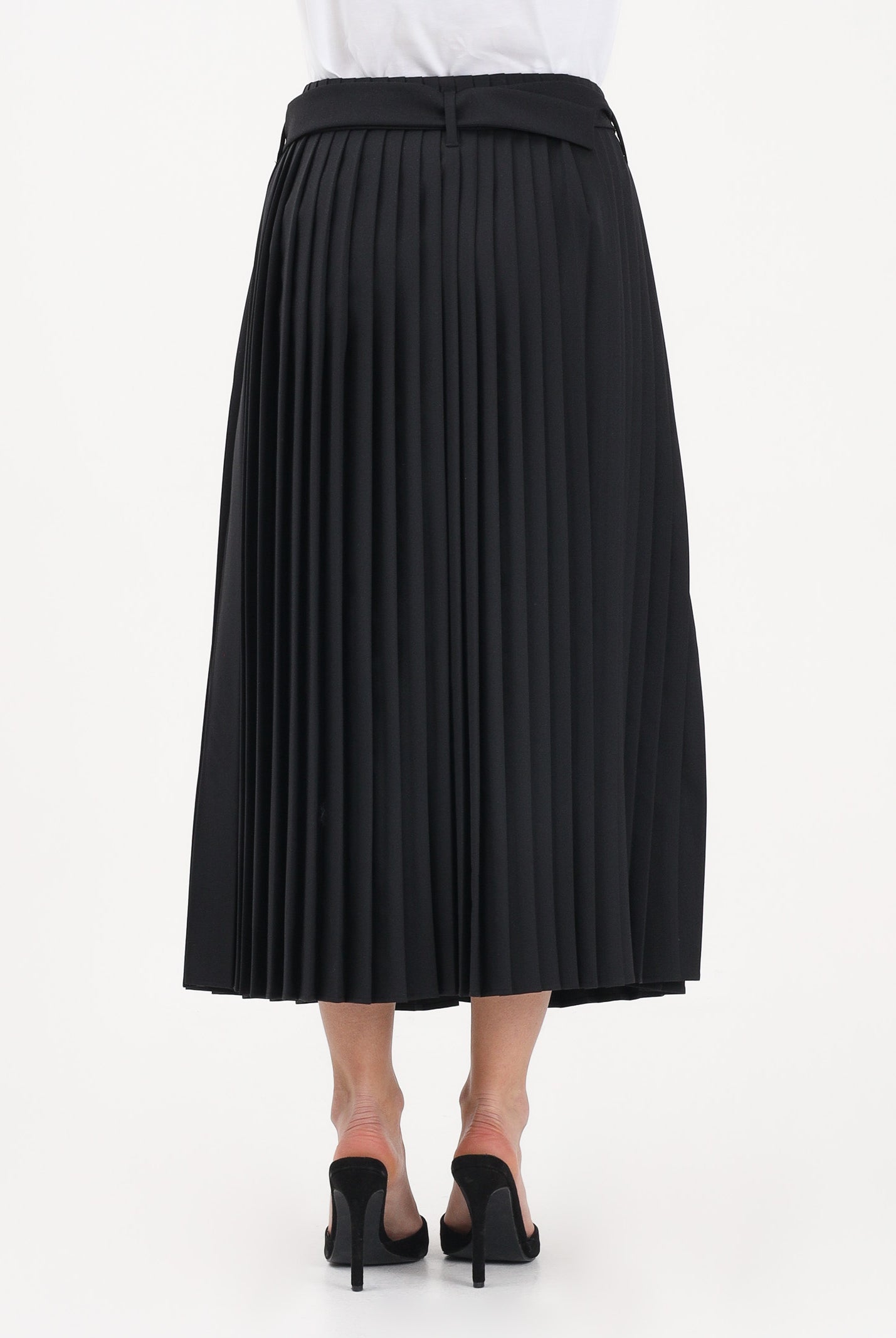 SPORTMAX Gonna midi SPXPANTEON nera da donna 2612101081600 002 SPORTMAX