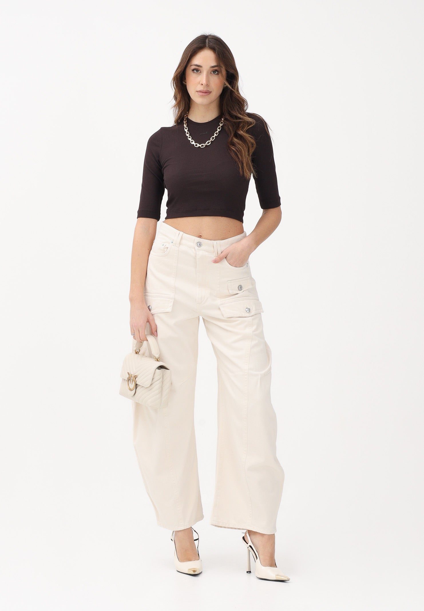 SPORTXMAX Jeans SPXFASHION panna da donna 2612131012600 001 SPORTMAX