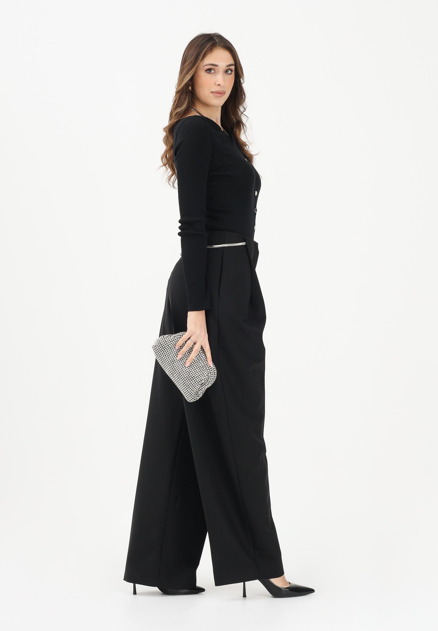 SPORTMAX Pantalone elegante SPXFANTE nero da donna 2612131031600 001 SPORTMAX