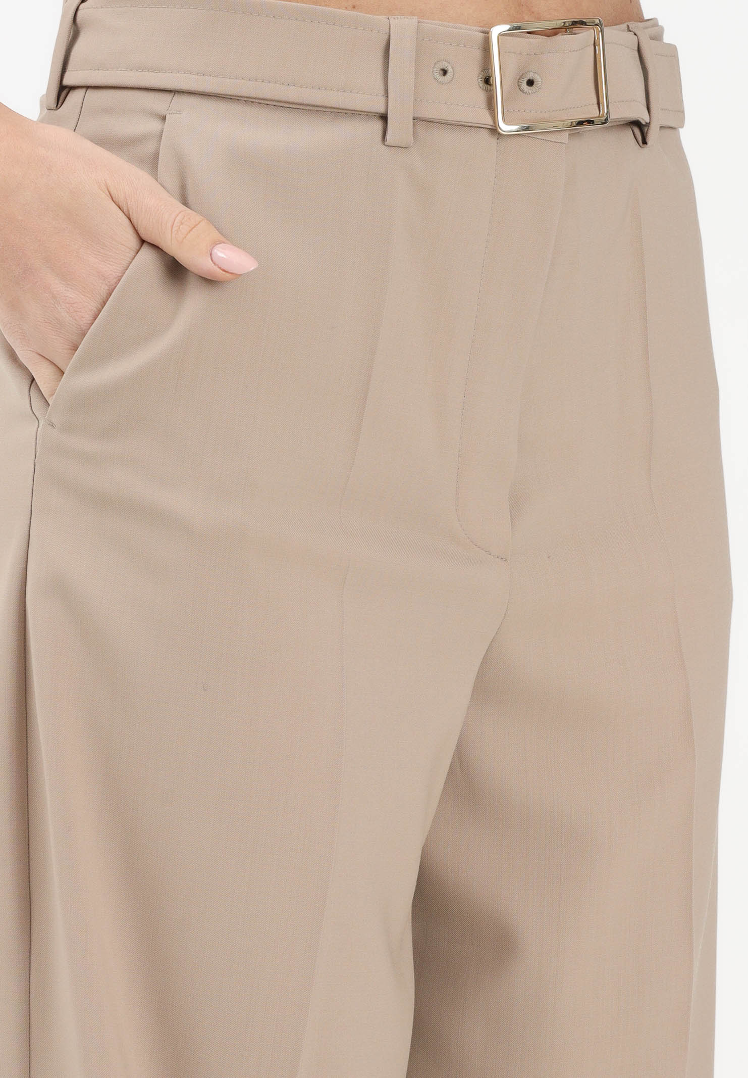 SPORTMAX Pantalone elegante SPXABITURO beige da donna 2612131041600 001 SPORTMAX
