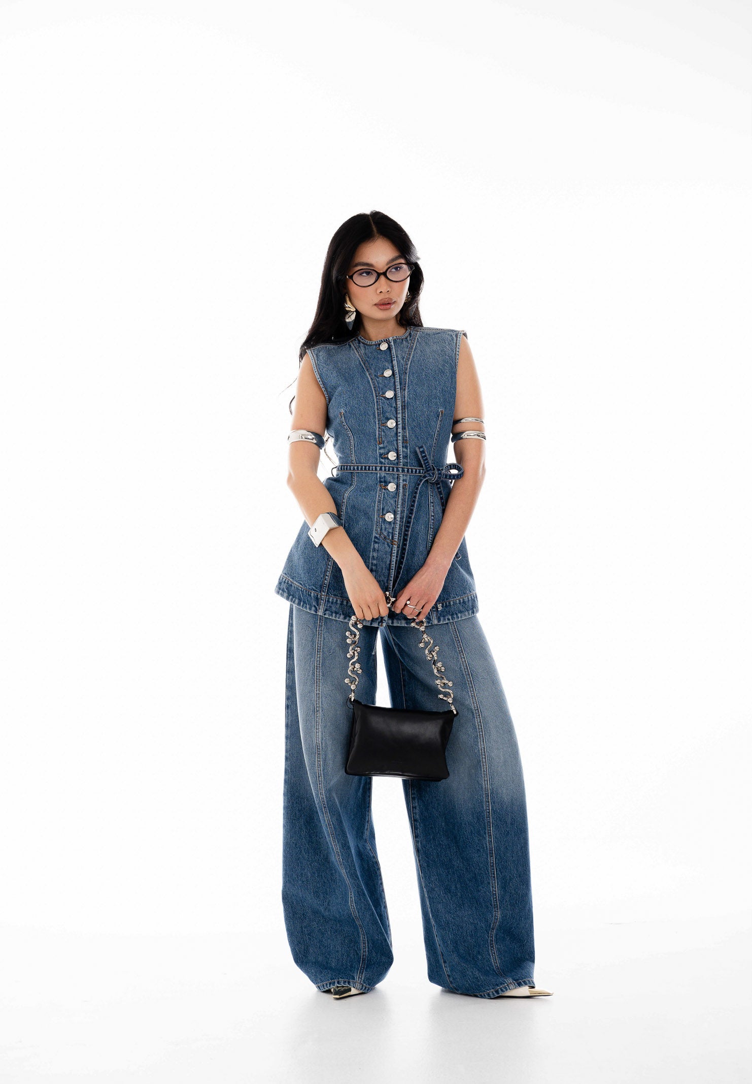 SPORTMAX Jeans SPDORA in denim medio da donna 2612181035600 005 SPORTMAX