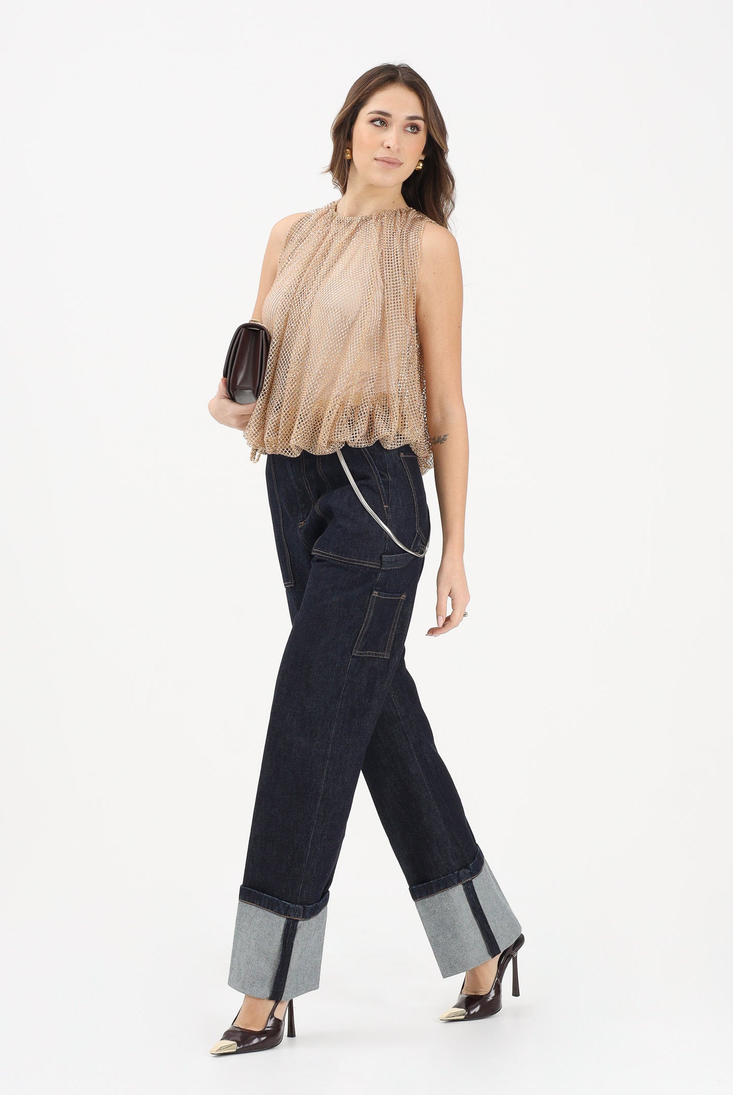 SPORTMAX Jeans SPDONORATA in denim blu scuro da donna 2612181045600 001 SPORTMAX