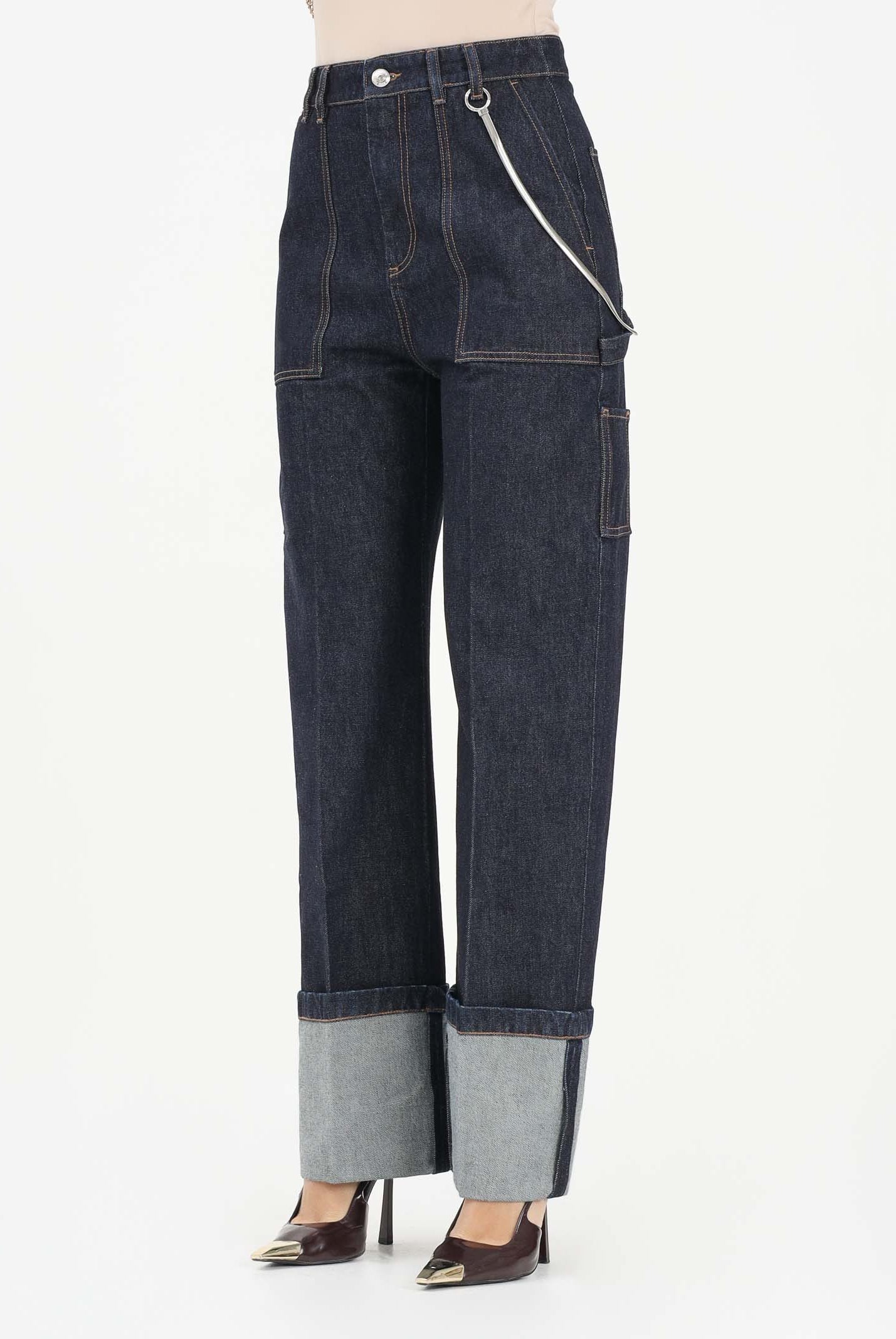 SPORTMAX Jeans SPDONORATA in denim blu scuro da donna 2612181045600 001 SPORTMAX