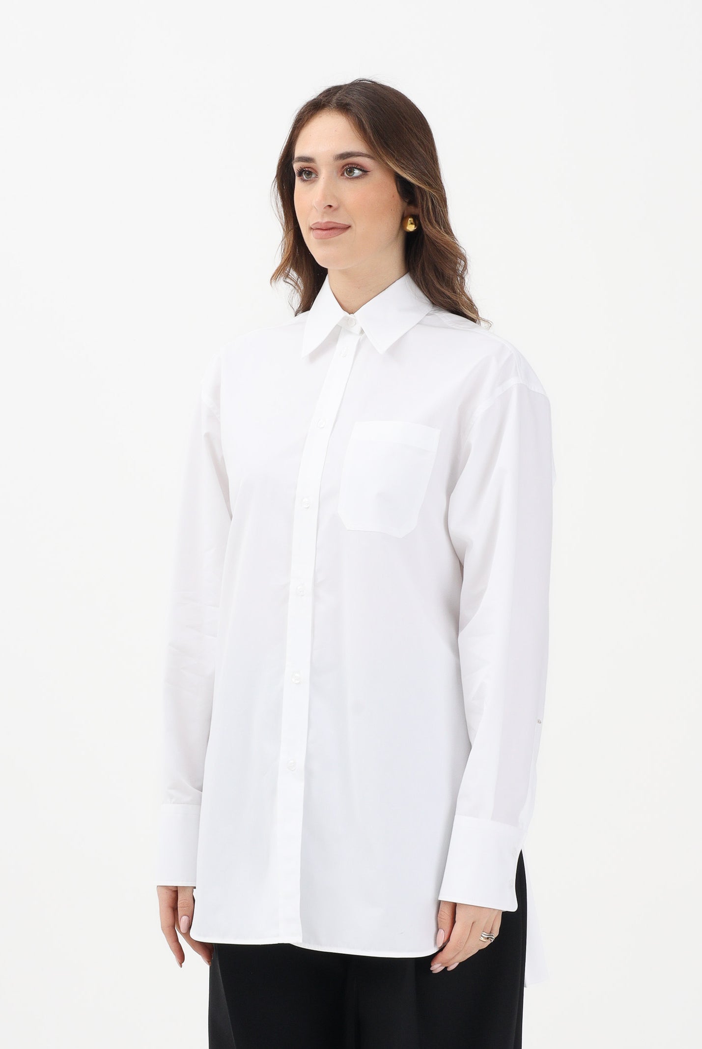 SPORTMAX Camicia over SPXNESPOLA bianca da donna 2612191031600 001 SPORTMAX