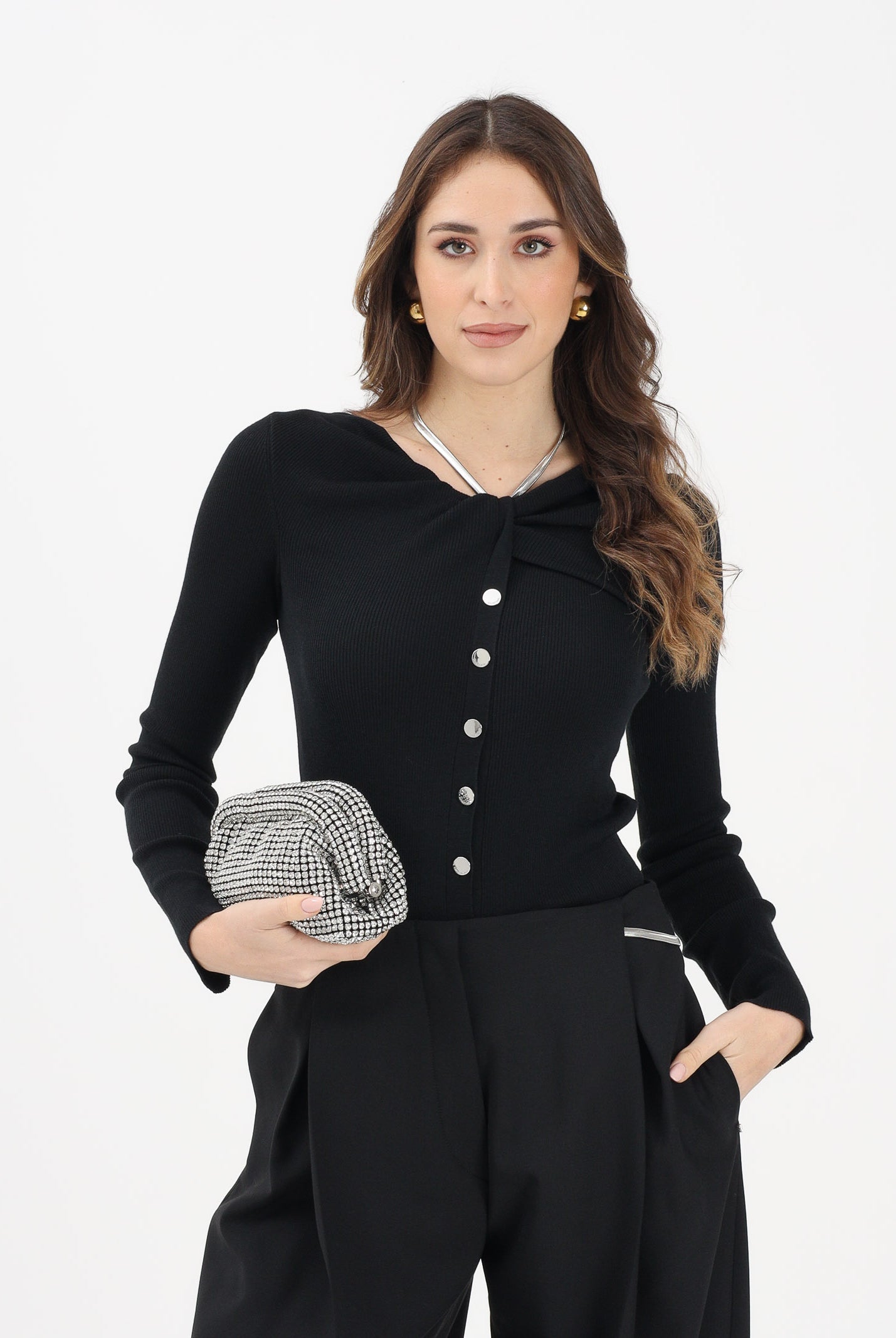MAX MARA Maglioncino girocollo SPXTROFEO nero da donna 2612361041600 005 SPORTMAX