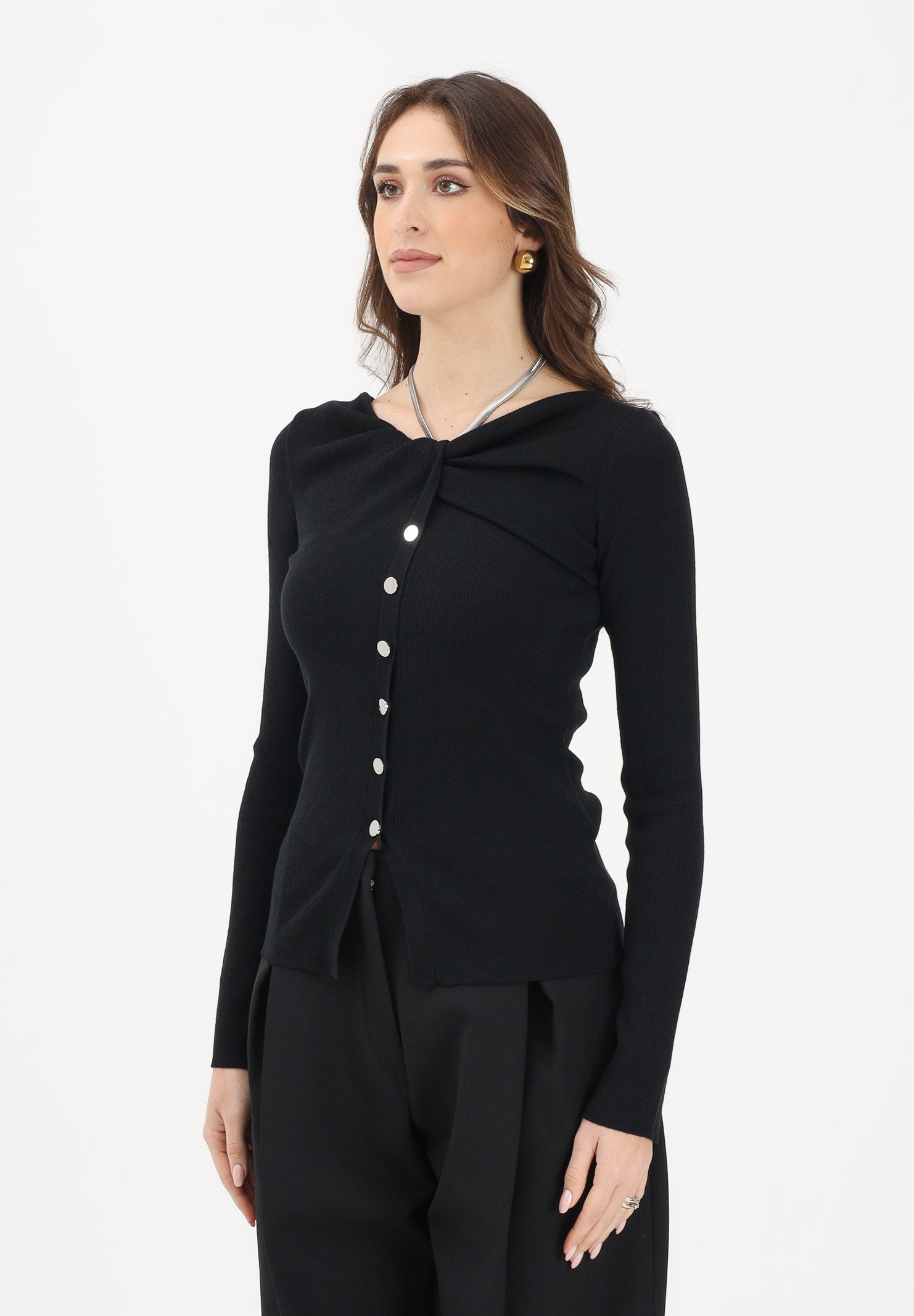 MAX MARA Maglioncino girocollo SPXTROFEO nero da donna 2612361041600 005 SPORTMAX