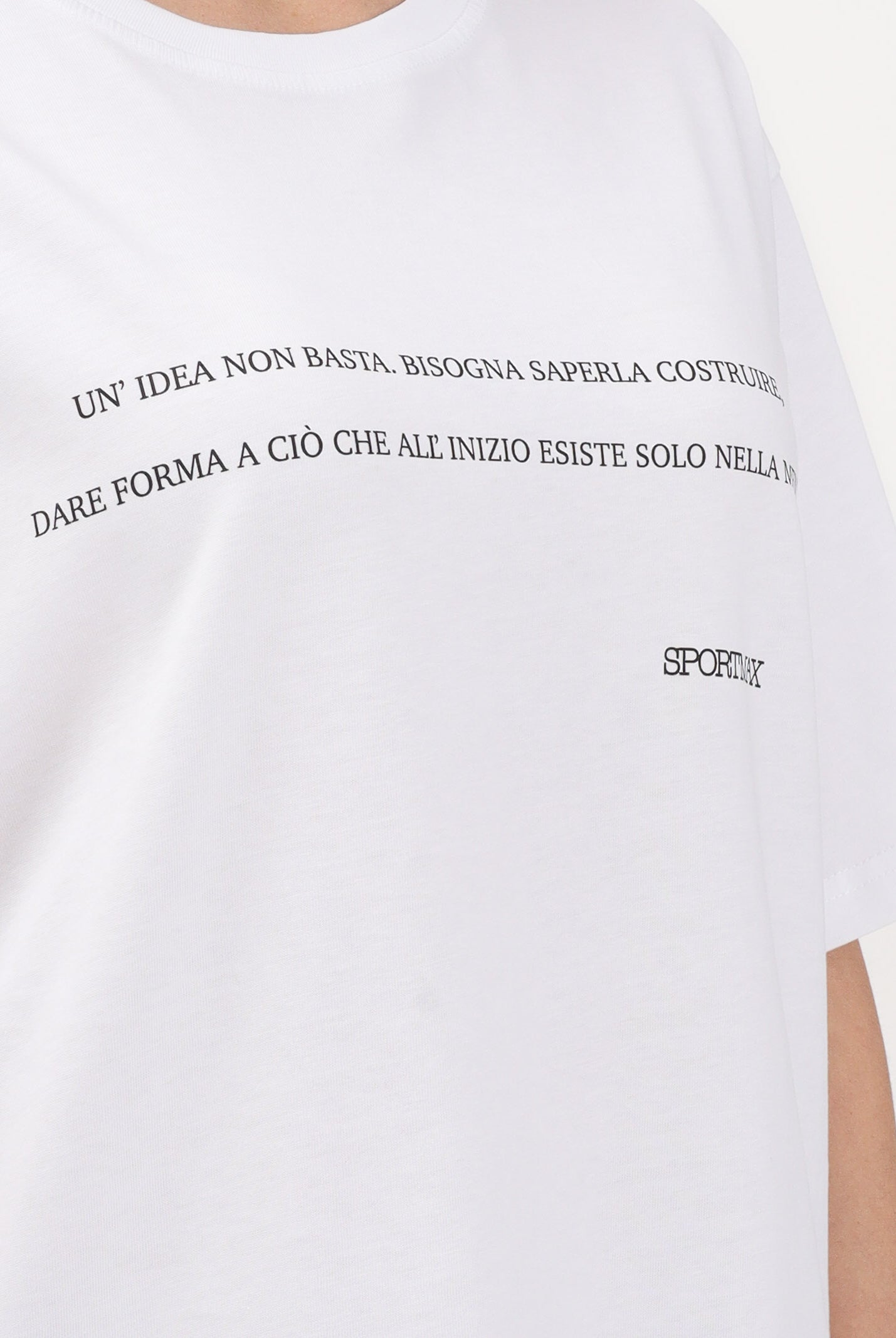 SPORTMAX T-shirt a manica corta SPDQUIETE bianca da donna 2612971015600 001 SPORTMAX