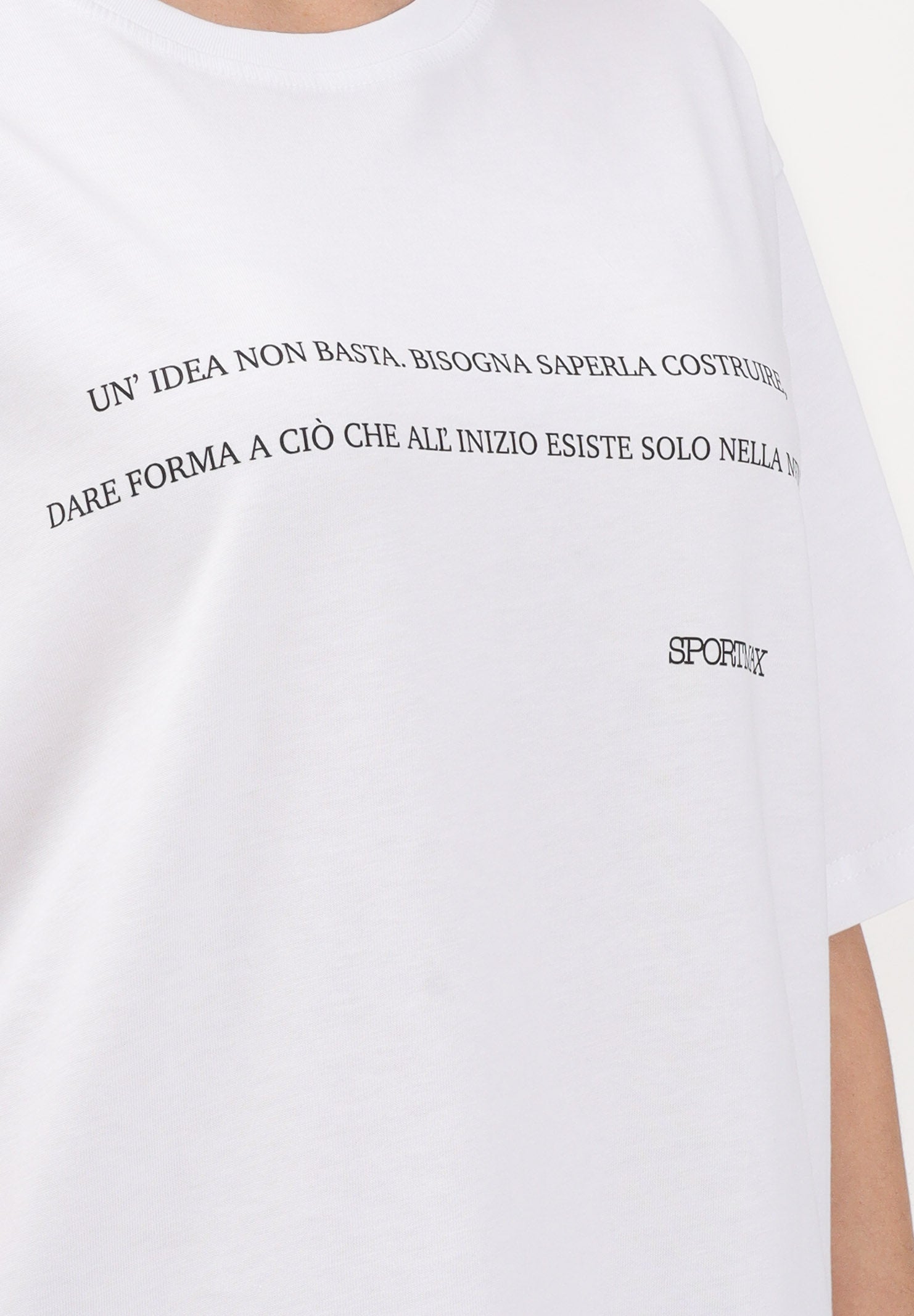 SPORTMAX T-shirt a manica corta SPDQUIETE bianca da donna 2612971015600 001 SPORTMAX