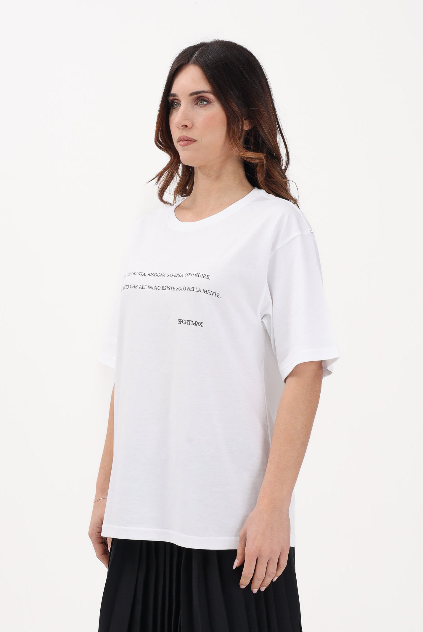 SPORTMAX T-shirt a manica corta SPDQUIETE bianca da donna 2612971015600 001 SPORTMAX