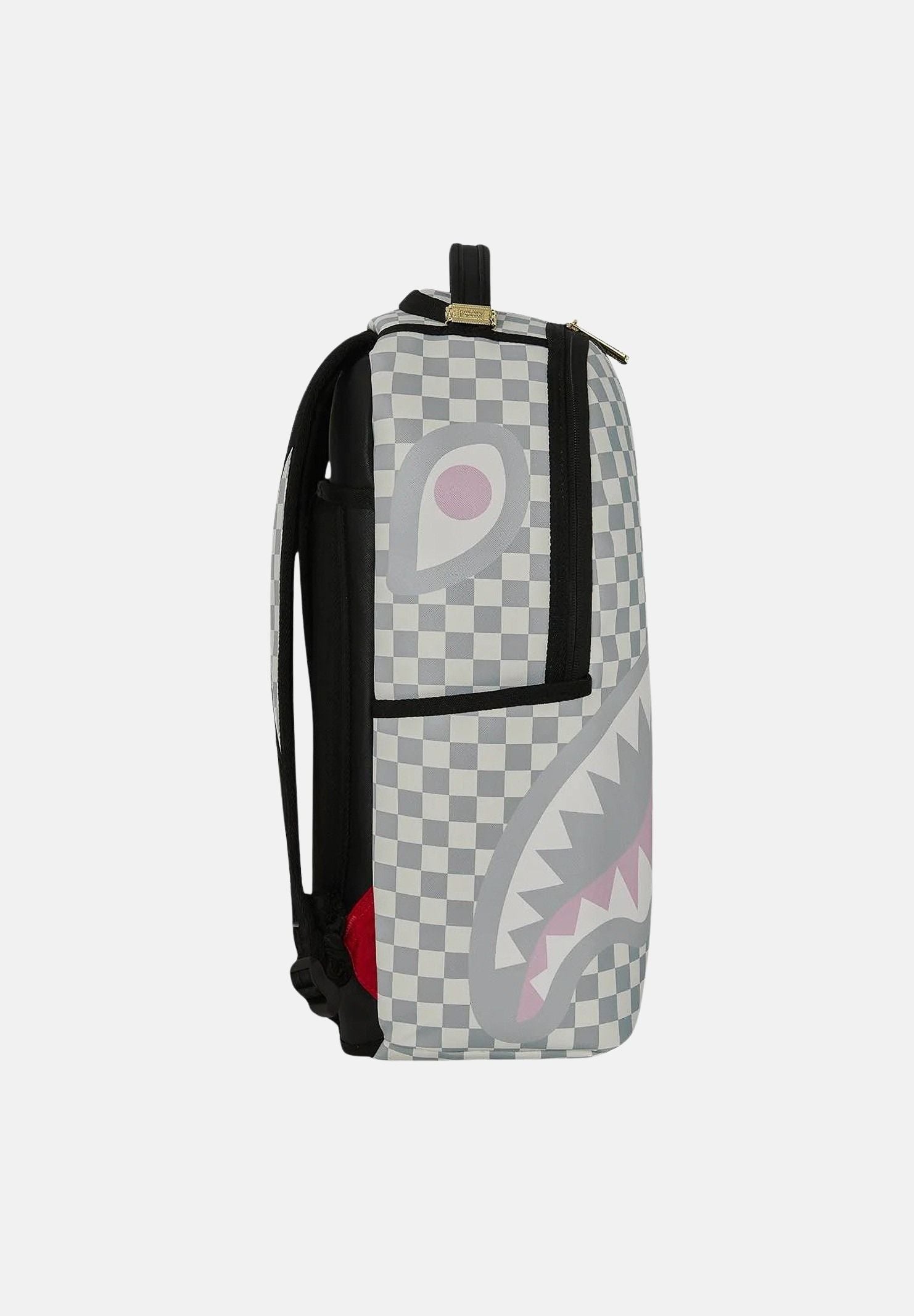 SPRAYGROUND Zaino CREAM CHECK SIDE DRIP bianco e nero da donna 910B8758NSZ . SPRAYGROUND