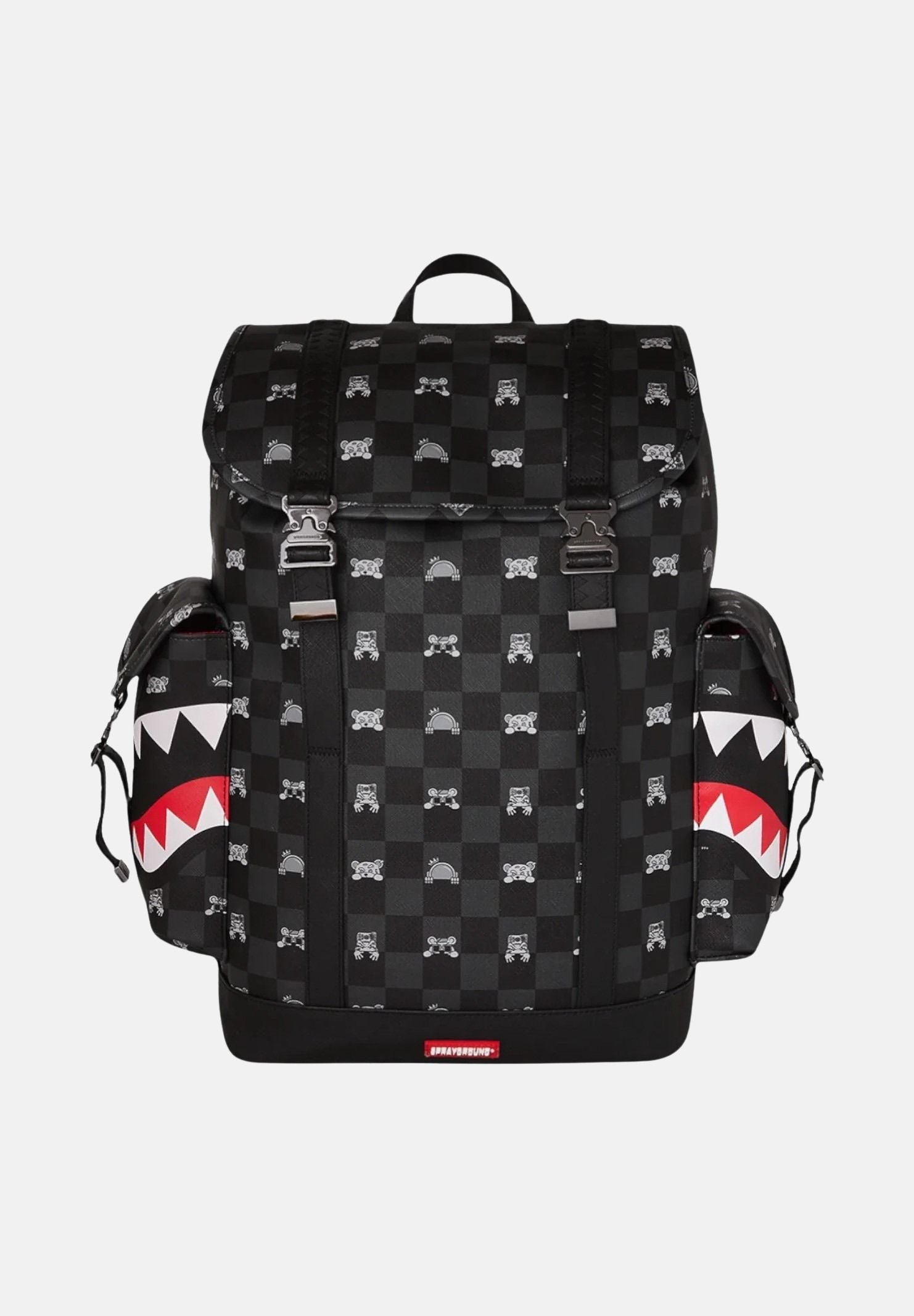 SPRAYGROUND Zaino GRAY PEEKING CHARACTER CHECK MONTE CARLO nero per uomo e donna 910B8909NSZ . SPRAYGROUND