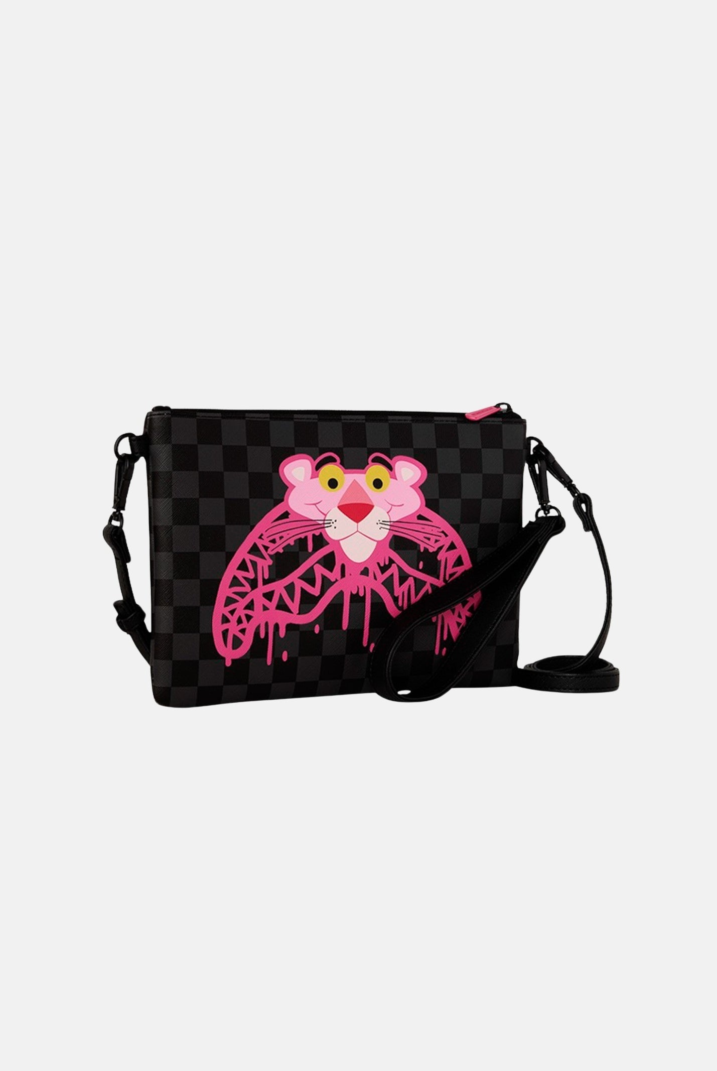 SPRAYGROUND Pochette PINK PANTHER DRIPPY DIAMONDS nera da donna 910B8959NSZ . SPRAYGROUND