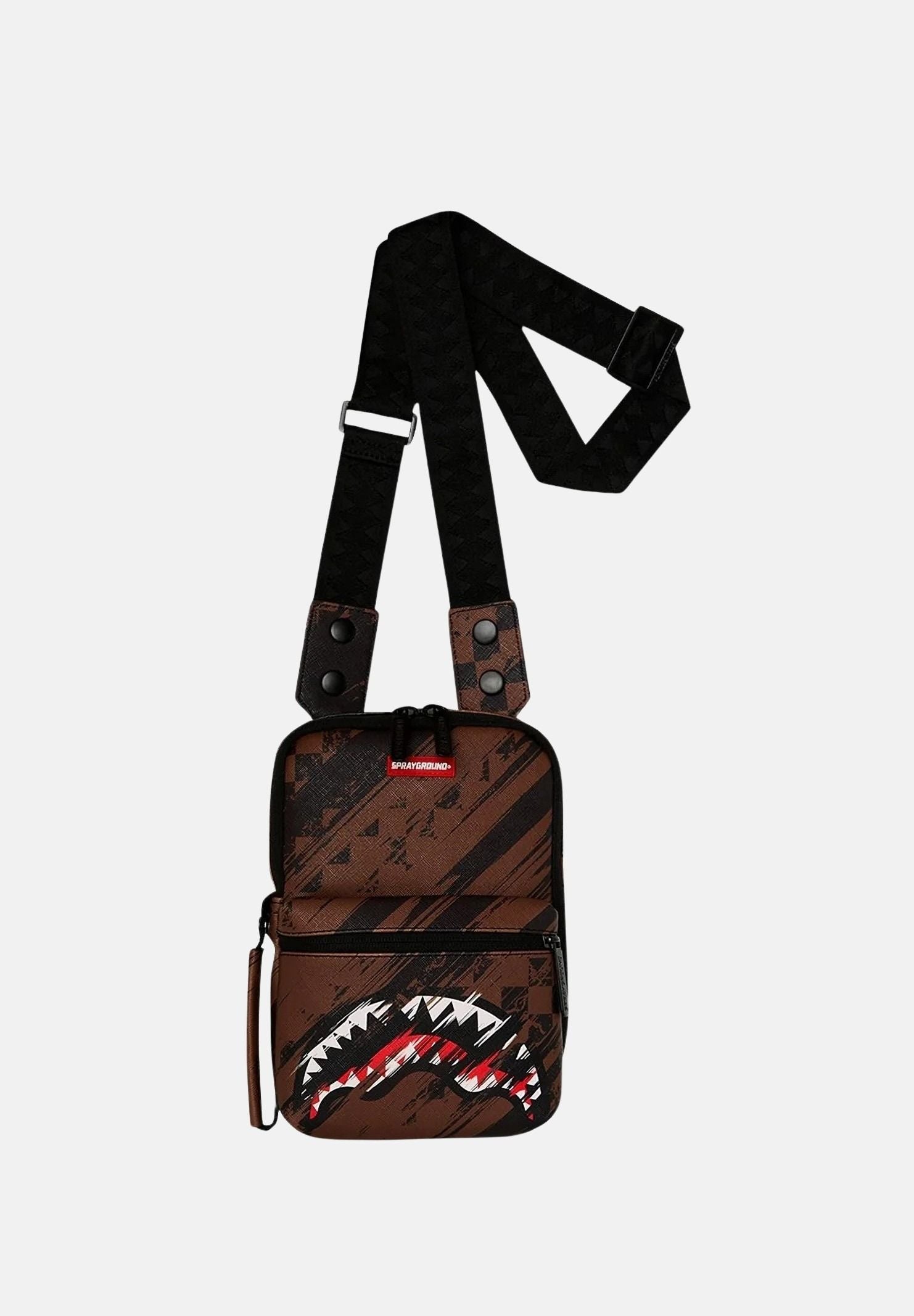 SPRAYGROUND Borsello SMEARED GRUNGE marrone da uomo 910B8967NSZ . SPRAYGROUND