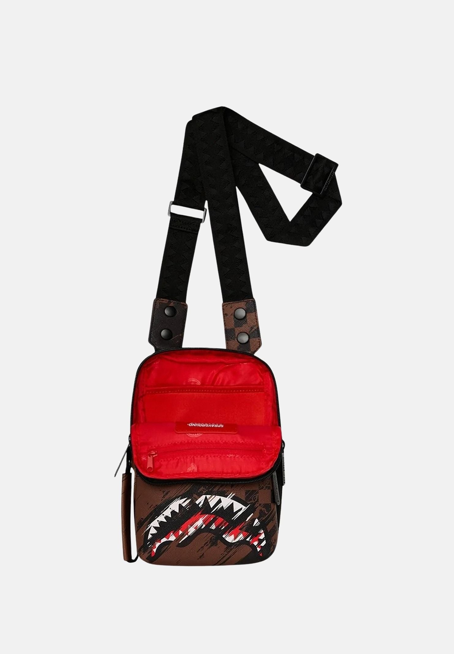 SPRAYGROUND Borsello SMEARED GRUNGE marrone da uomo 910B8967NSZ . SPRAYGROUND