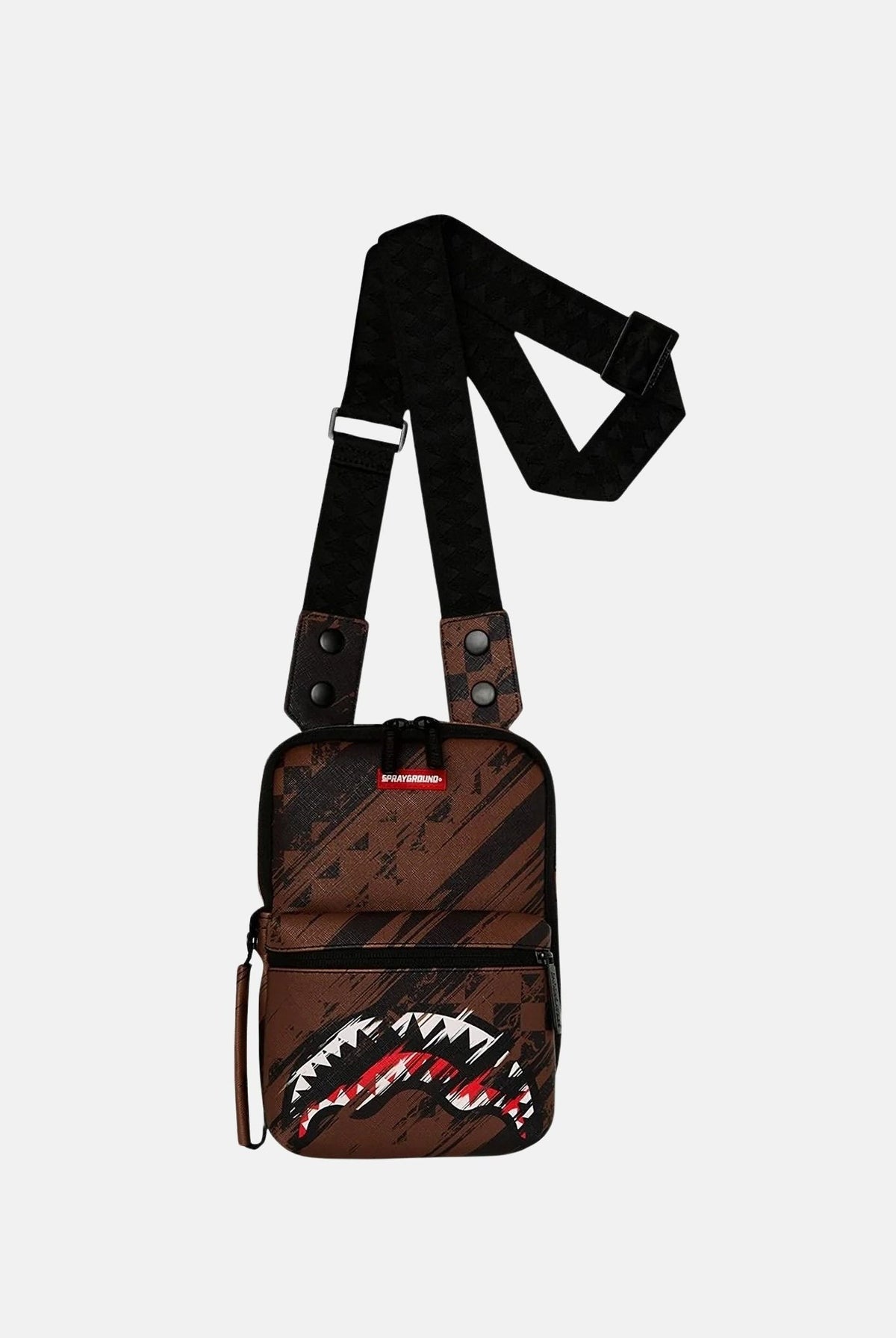 SPRAYGROUND Tracolla SMEARED GRUNGE marrone da uomo 910B8967NSZ . SPRAYGROUND