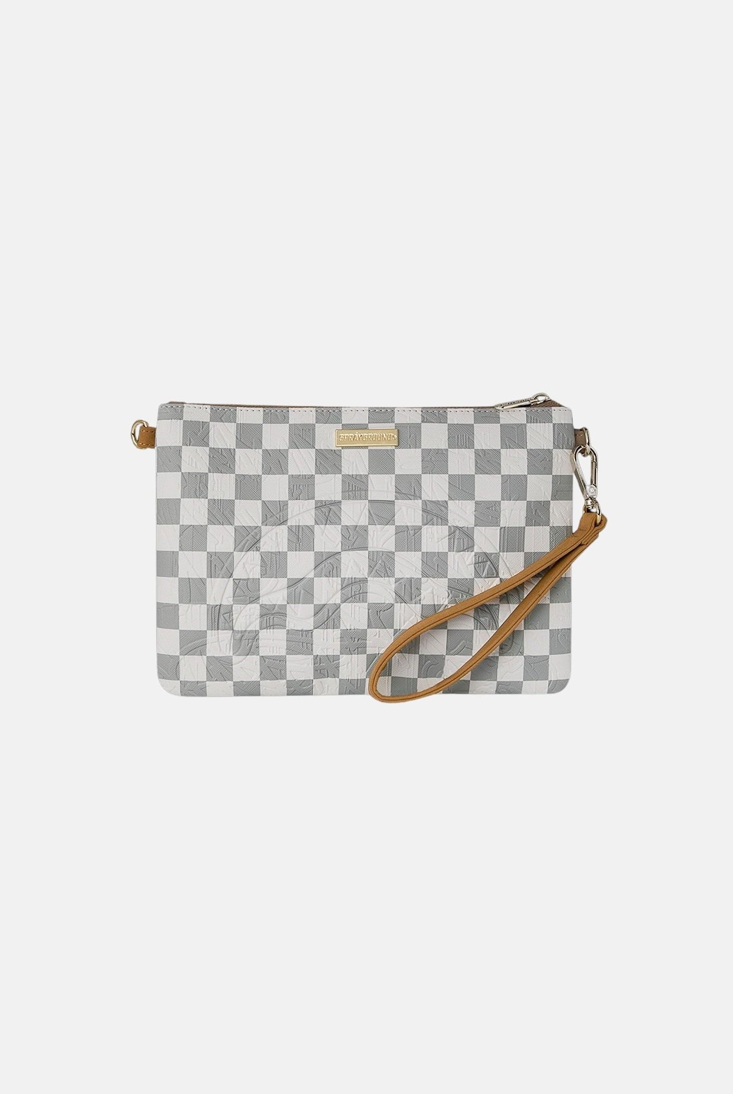 SPRAYGROUND Pochette 3AM CREAM bianca e grigia per uomo e donna 910B8984NSZ . SPRAYGROUND